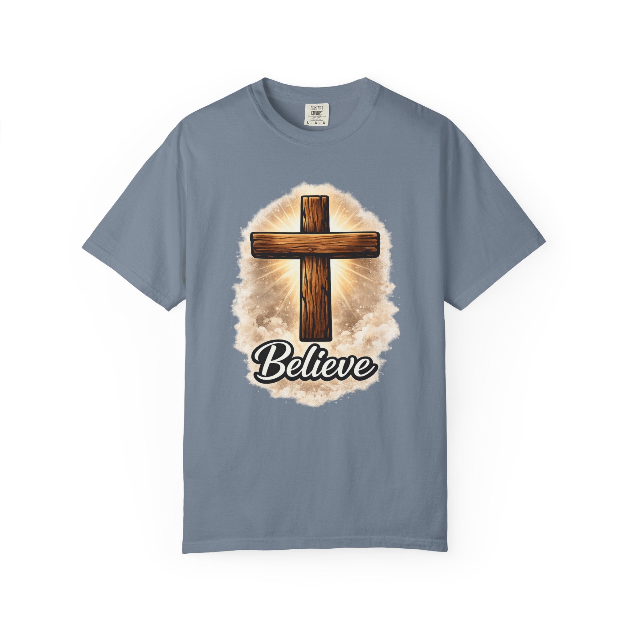 Believe Cross T-Shirt — Christian Faith Graphic Tee