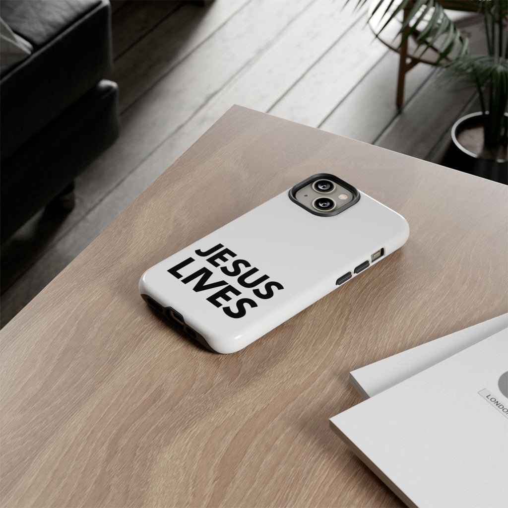 Jesus Lives Phone Case — Christian Faith Protective Phone Cover