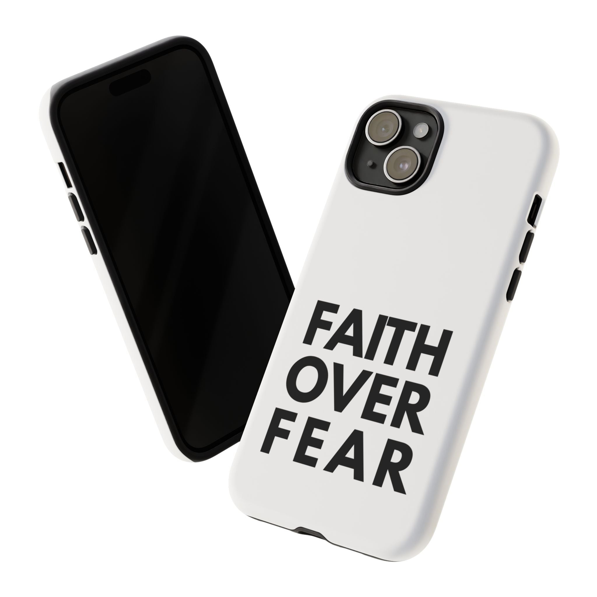 Faith Over Fear Phone Case — Inspirational Christian Protective Cover