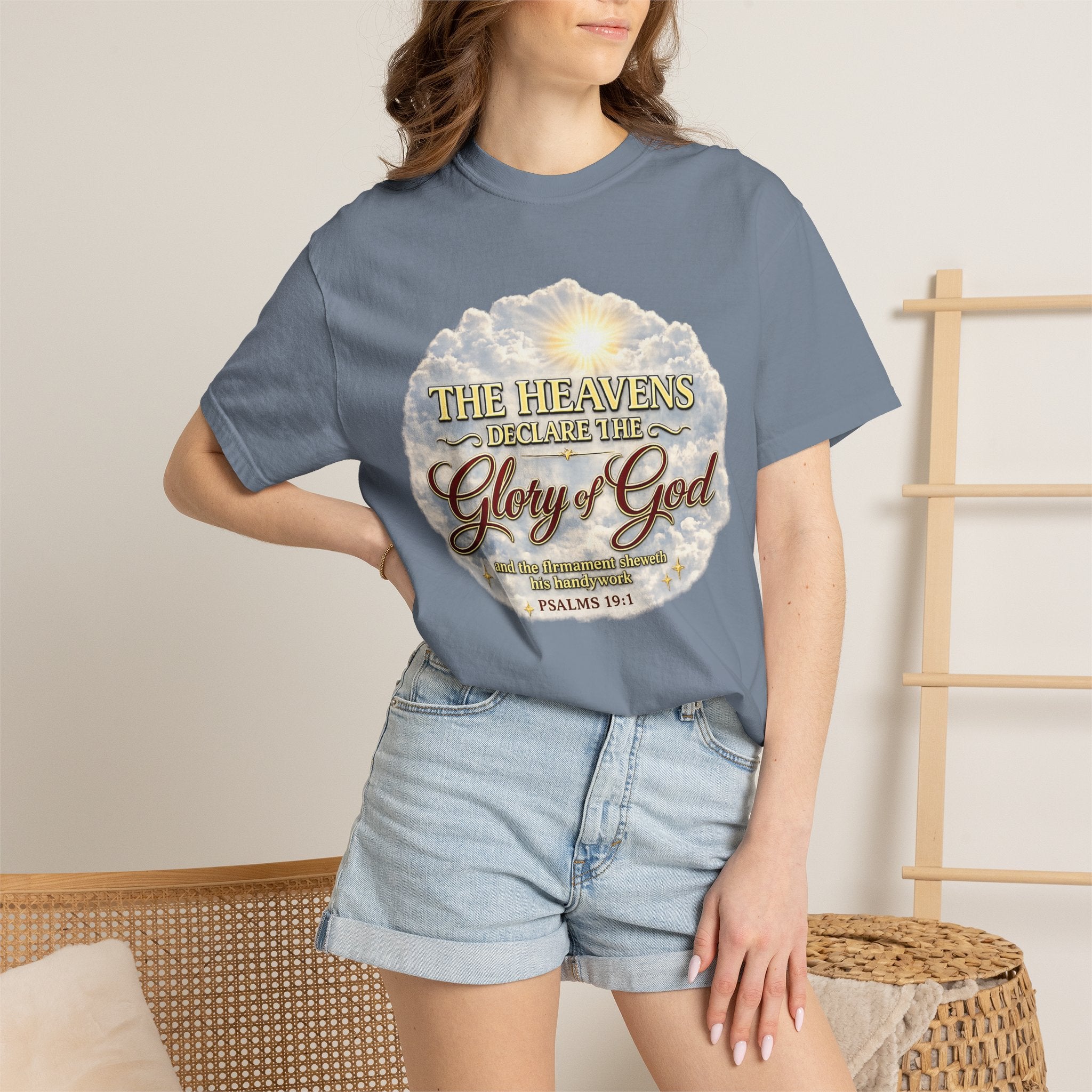 Glory of God T-Shirt — Psalm 19:1 Inspirational Christian Tee