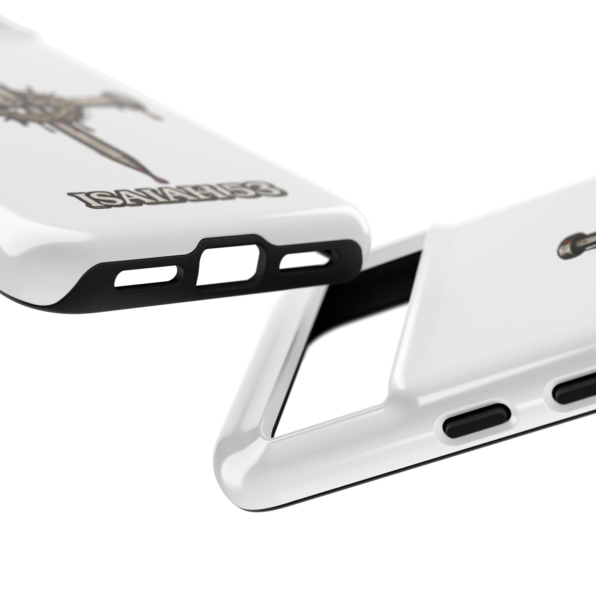 Isaiah 53 Cross Phone Case – Christian Faith Tough Phone Cover