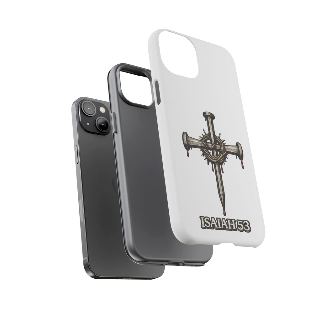 Isaiah 53 Cross Phone Case – Christian Faith Tough Phone Cover