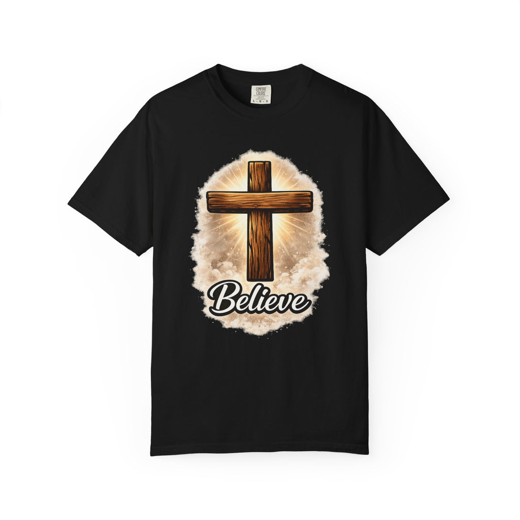 Believe Cross T-Shirt — Christian Faith Graphic Tee