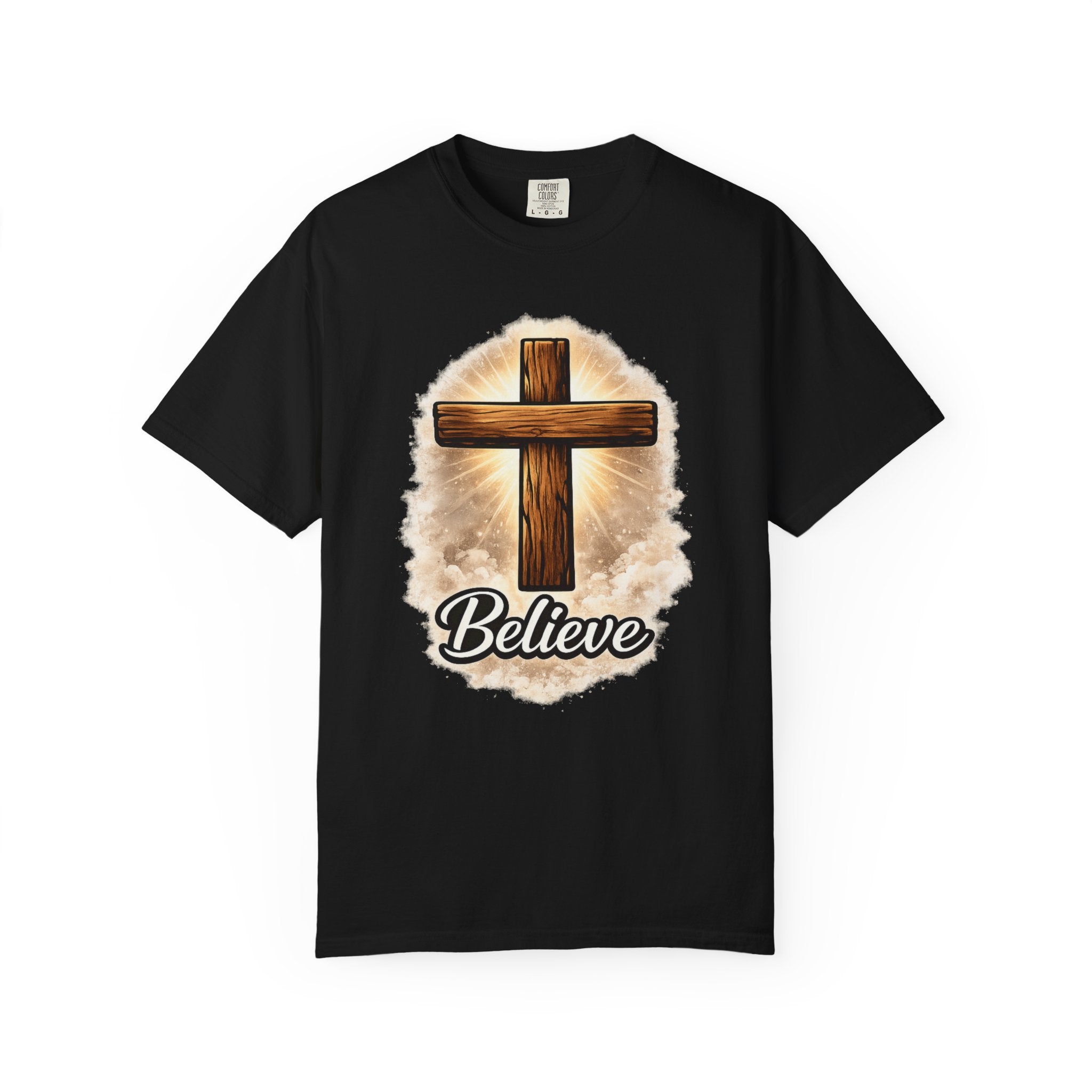 Believe Cross T-Shirt — Christian Faith Graphic Tee