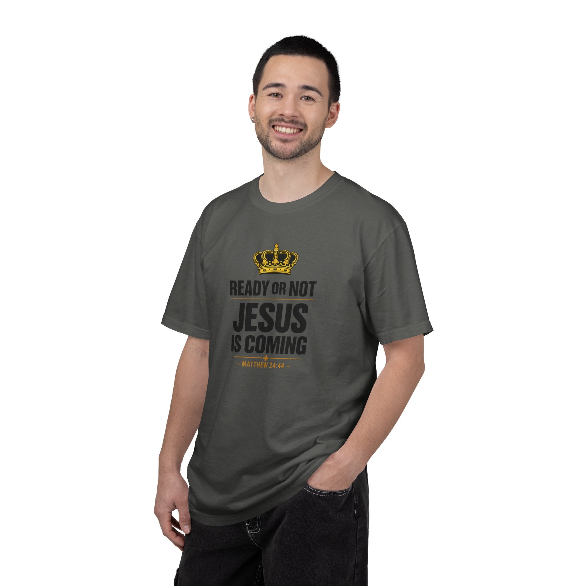Jesus Is Coming T-Shirt — "Ready or Not" Christian Faith Tee