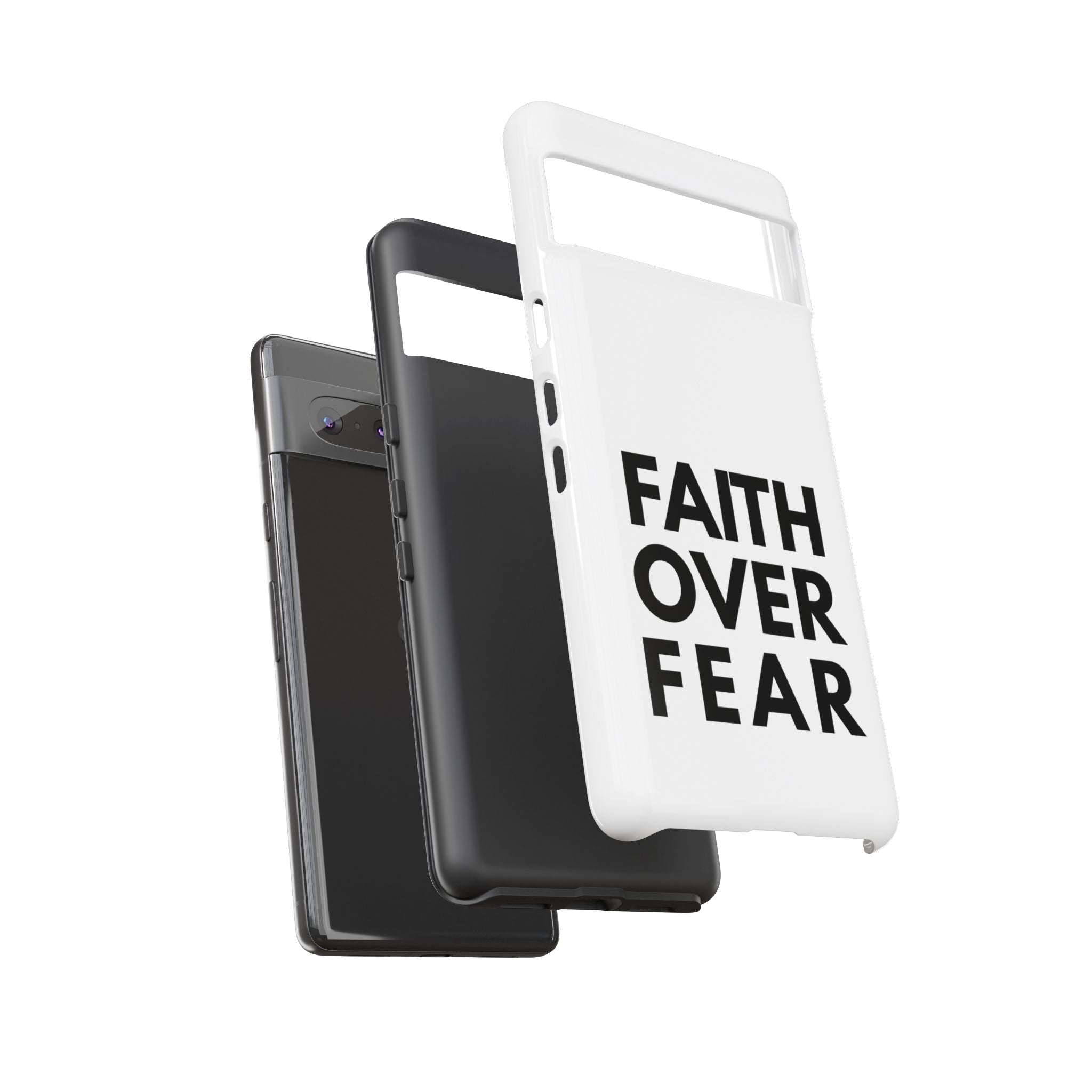 Faith Over Fear Phone Case — Inspirational Christian Protective Cover