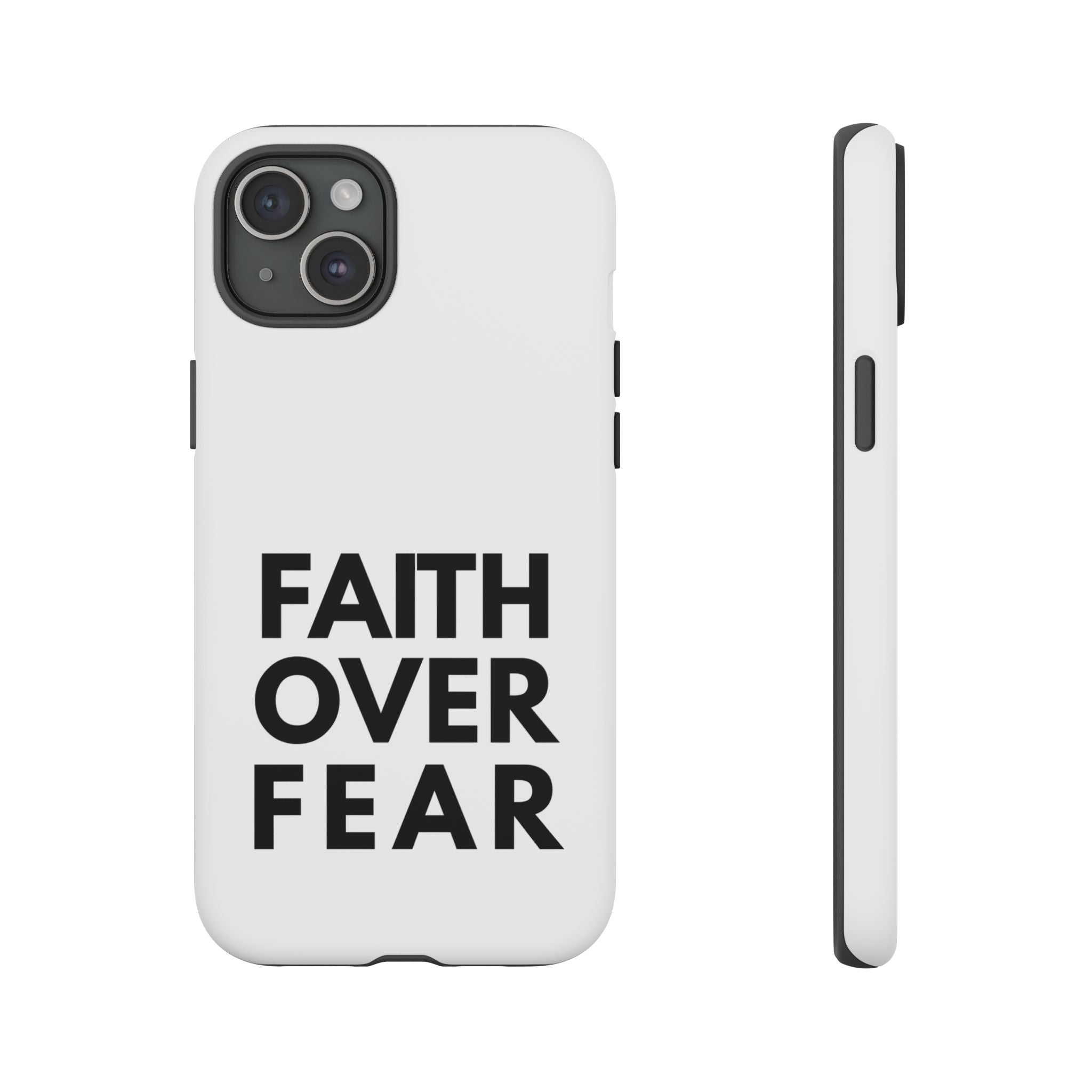 Faith Over Fear Phone Case — Inspirational Christian Protective Cover
