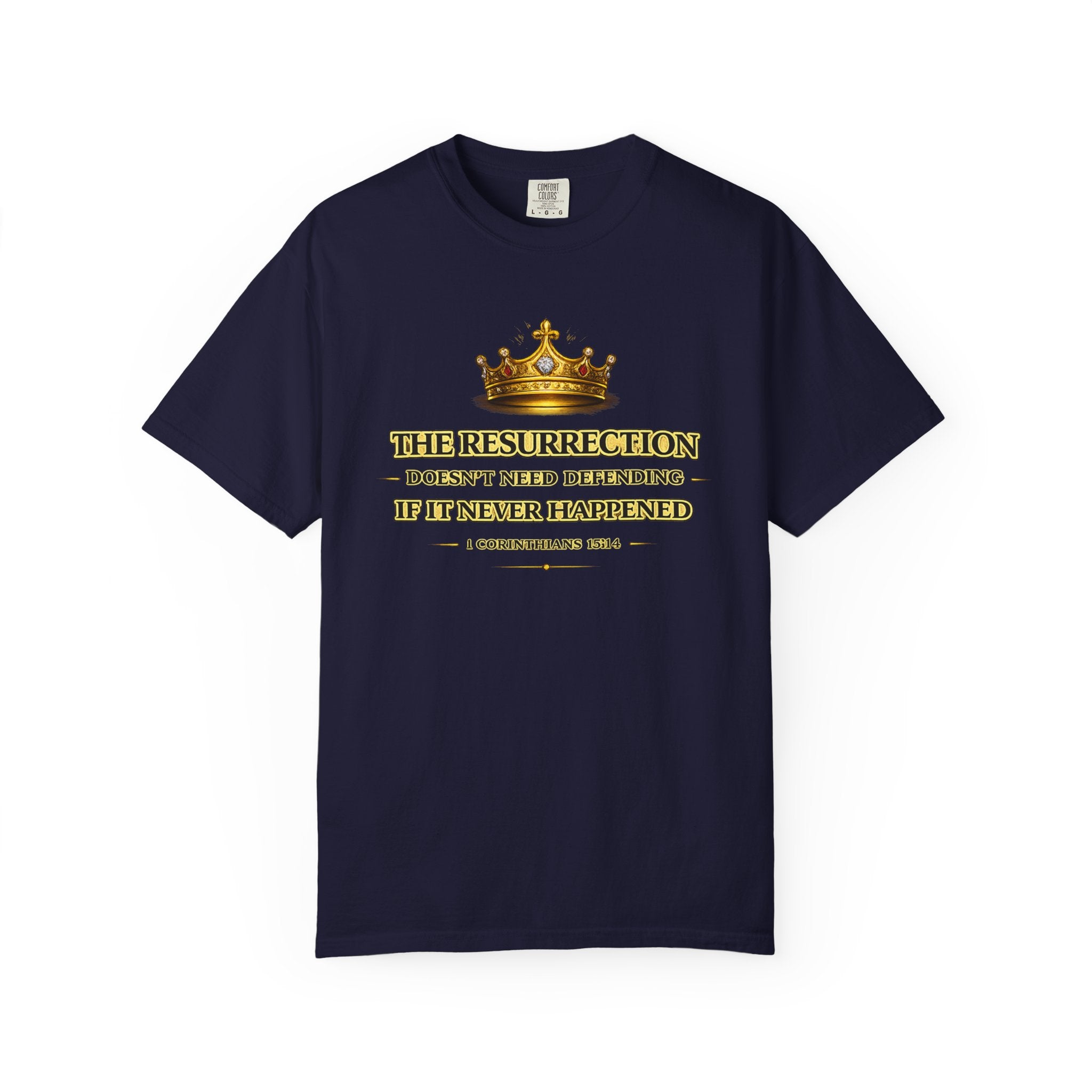 Resurrection Crown T-Shirt — Biblical 1 Corinthians Faith Tee