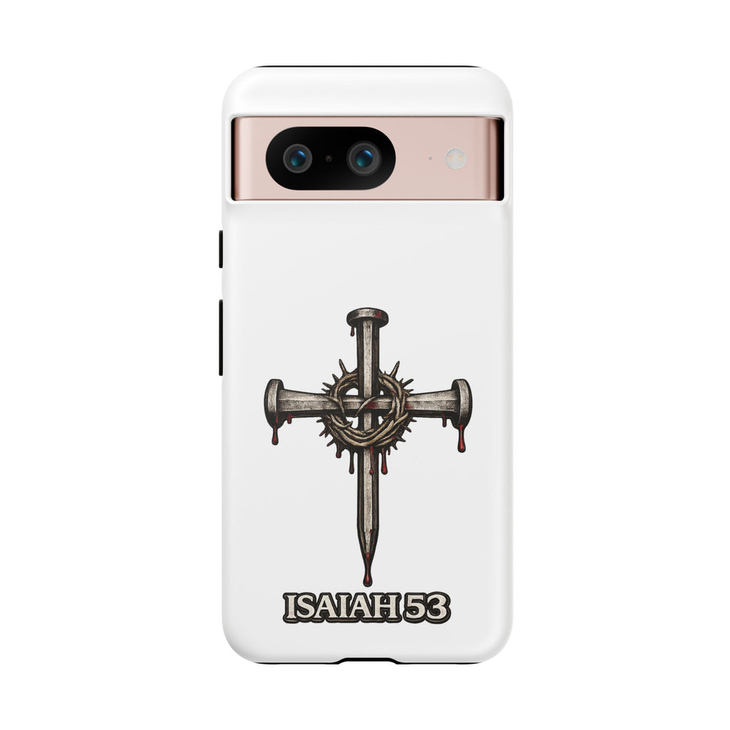 Isaiah 53 Cross Phone Case – Christian Faith Tough Phone Cover