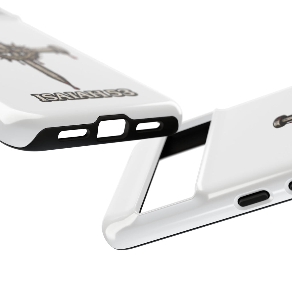 Isaiah 53 Cross Phone Case – Christian Faith Tough Phone Cover