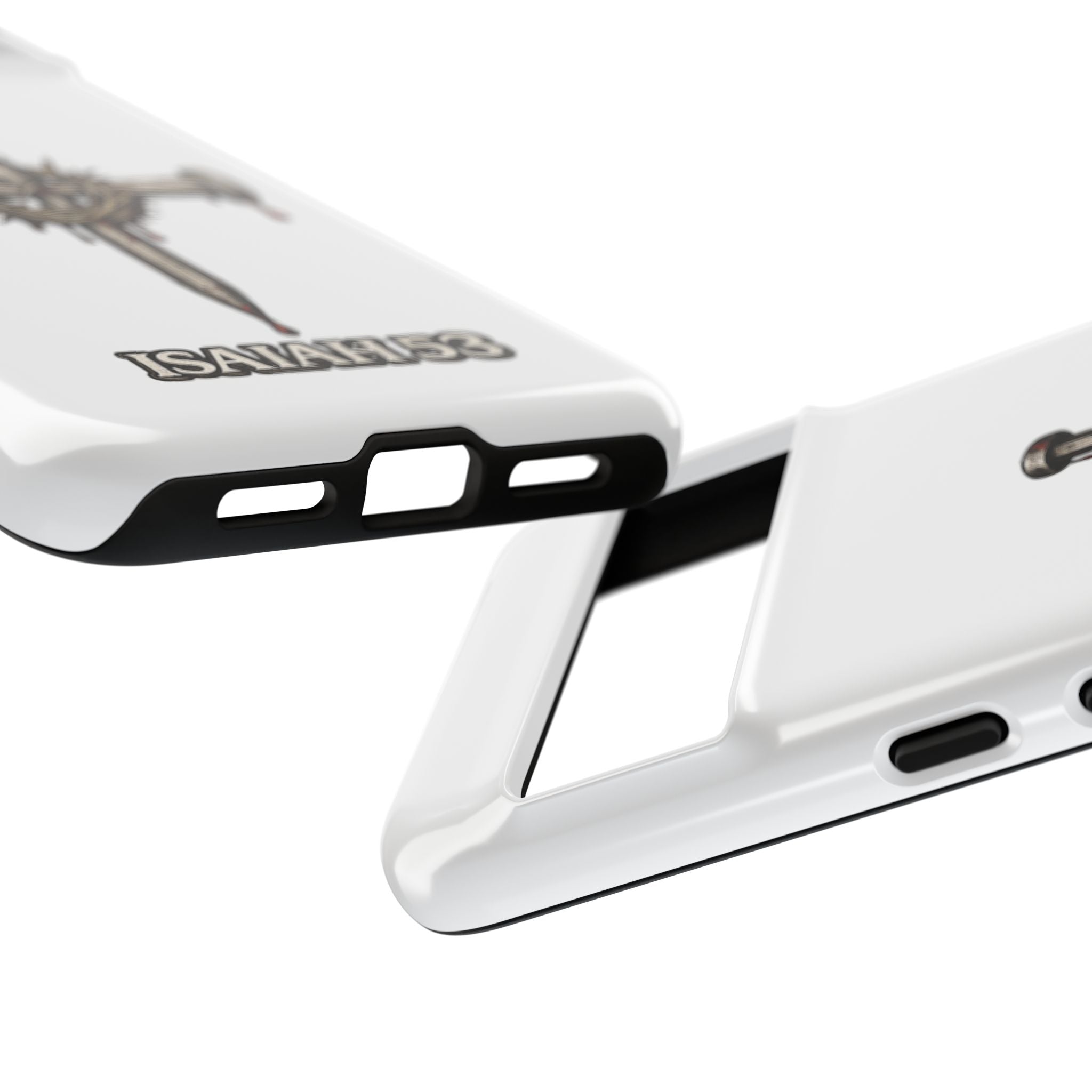 Isaiah 53 Cross Phone Case – Christian Faith Tough Phone Cover
