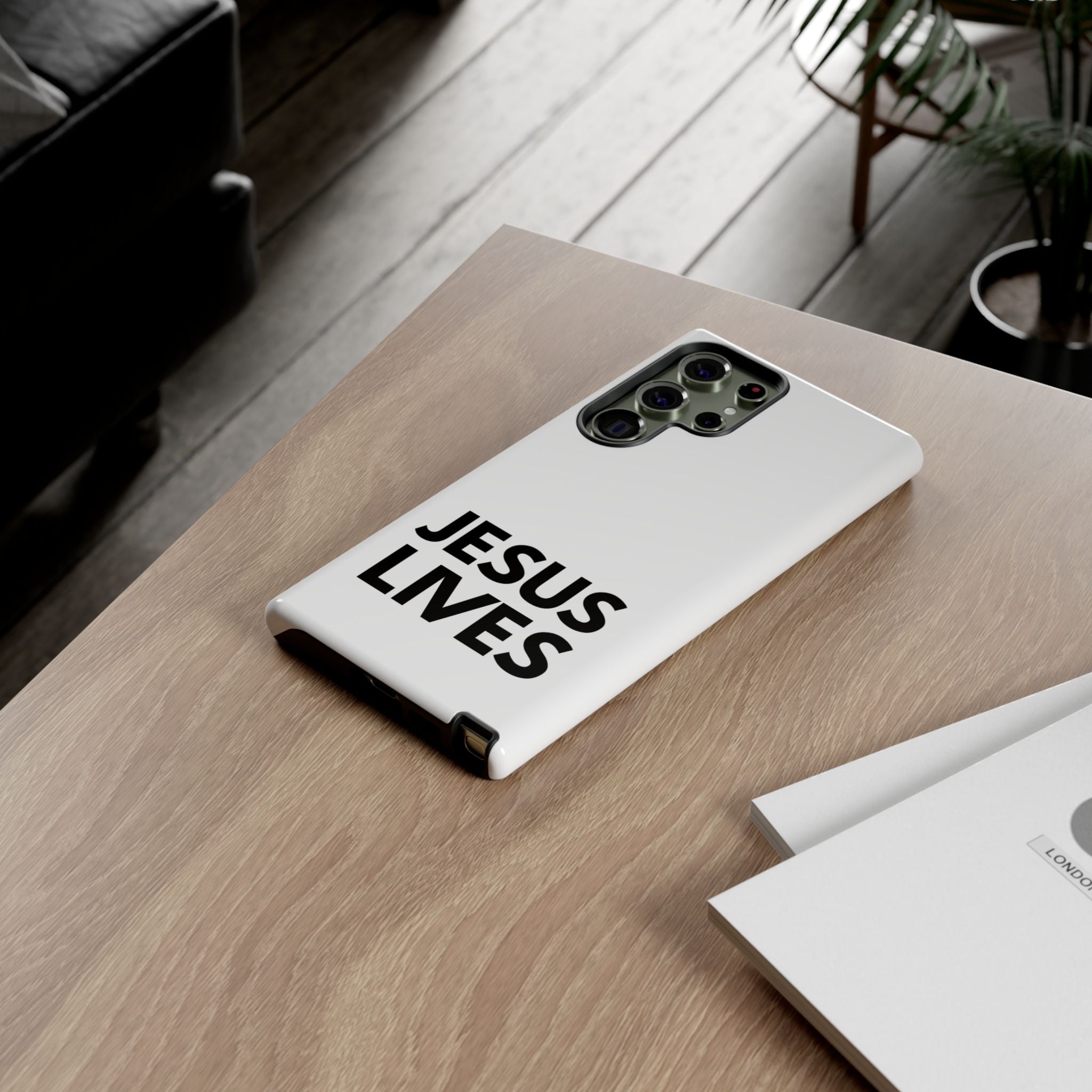 Jesus Lives Phone Case — Christian Faith Protective Phone Cover