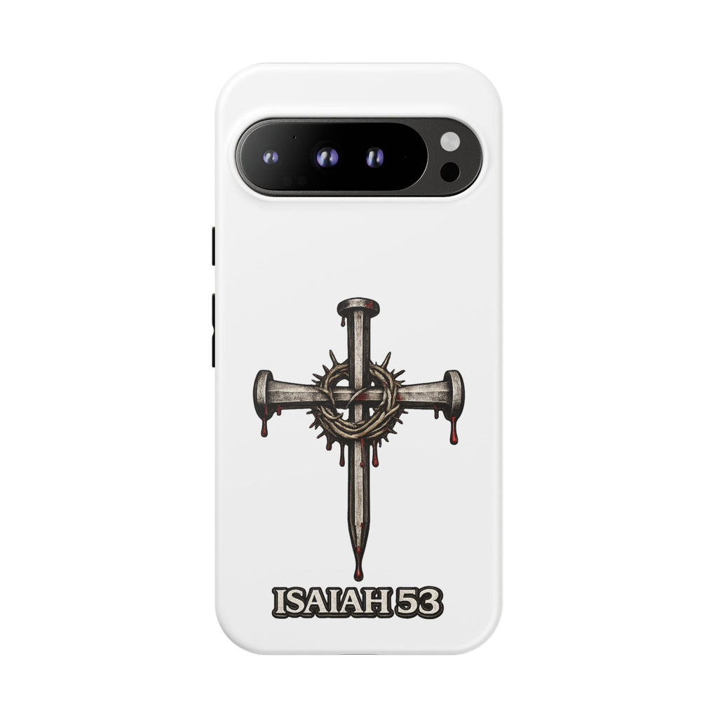 Isaiah 53 Cross Phone Case – Christian Faith Tough Phone Cover