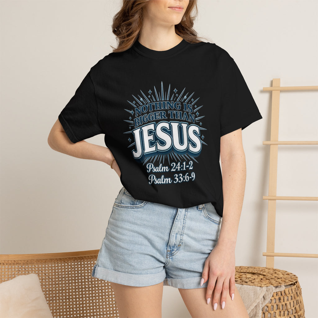 Nothing Is Bigger Than Jesus T-Shirt — "Full Armor of God" Christian Faith Tee