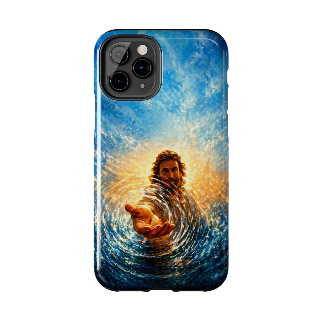 Phone Case — Inspirational Jesus Reach Design, Protective Tough Christian iPhone Cover