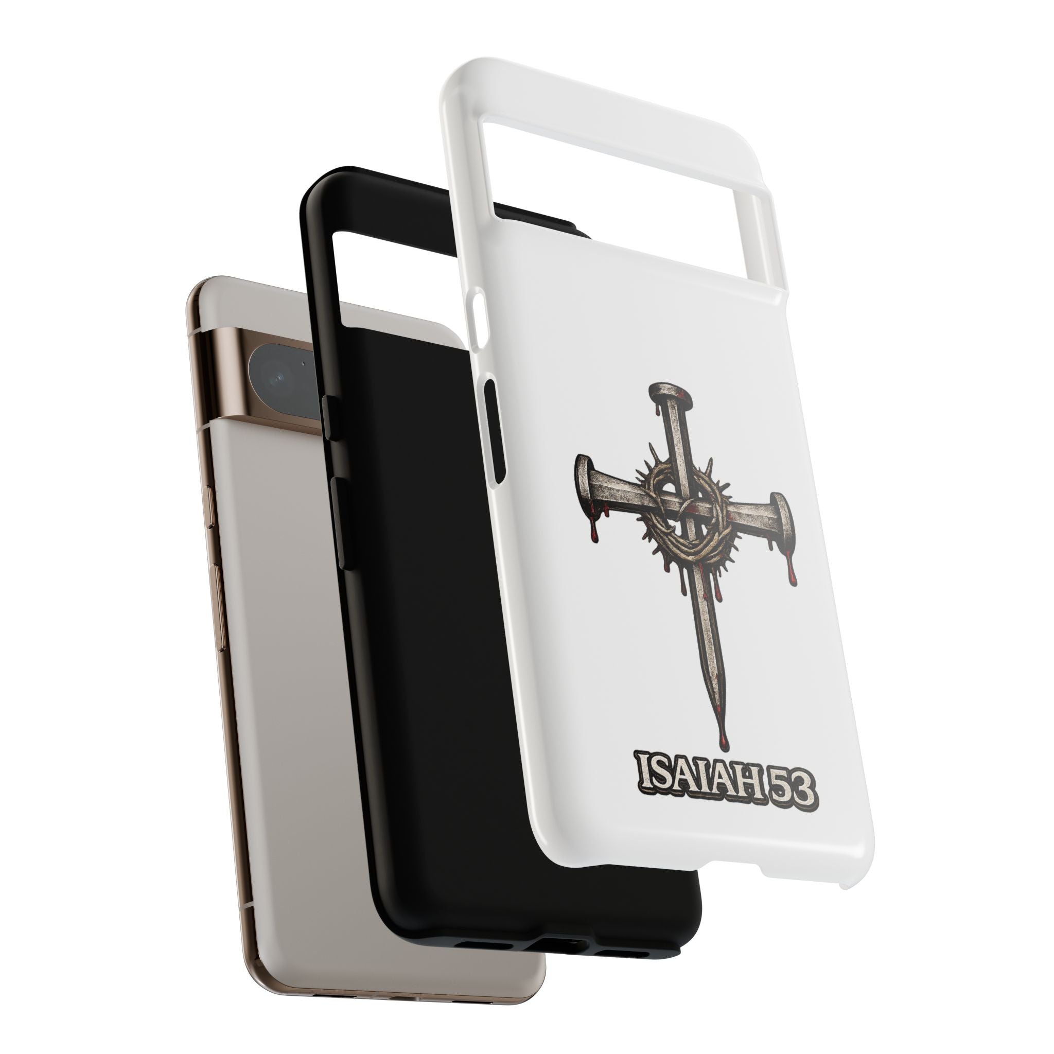 Isaiah 53 Cross Phone Case – Christian Faith Tough Phone Cover