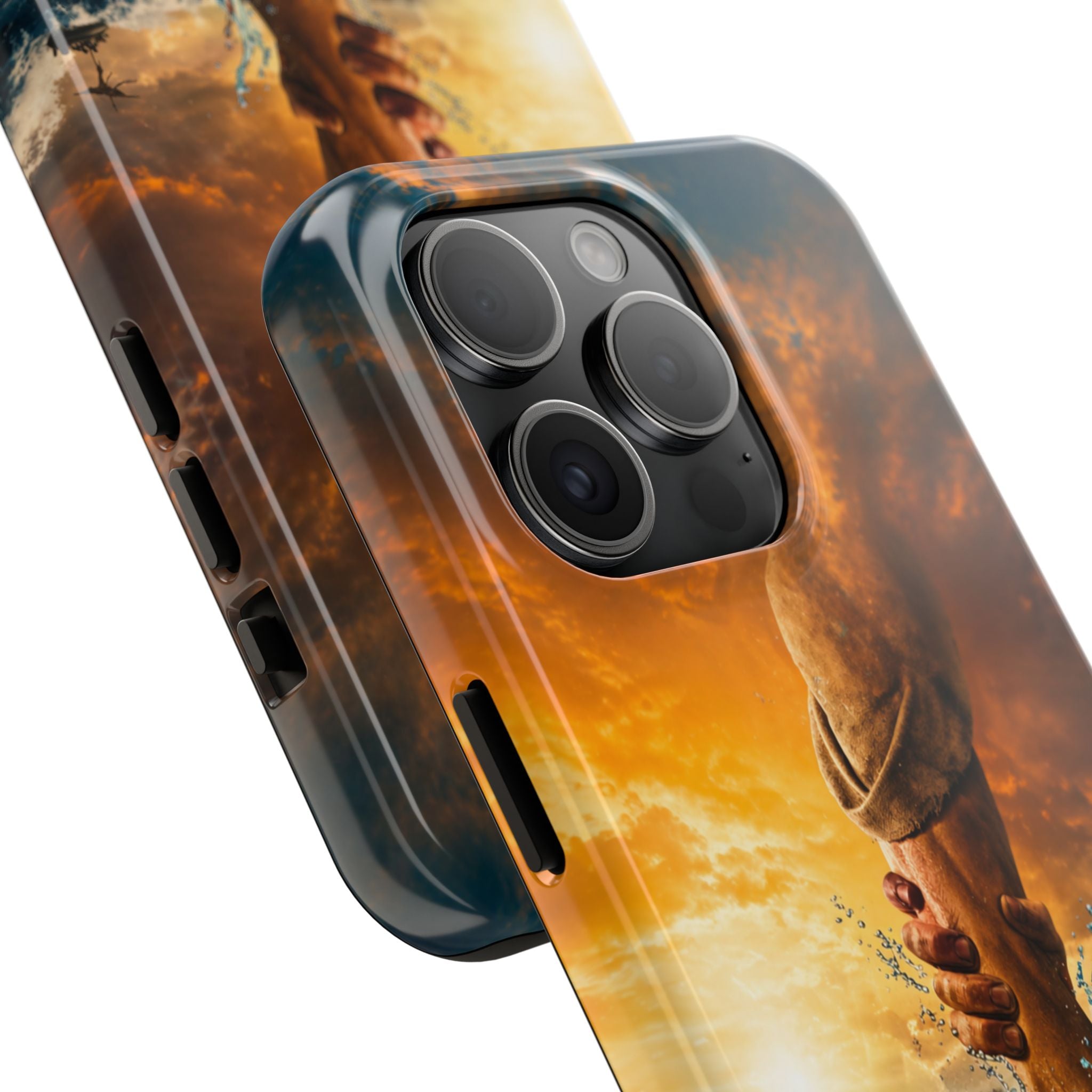 Phone Case — 'He Will Lift You' Inspirational Rescue Design