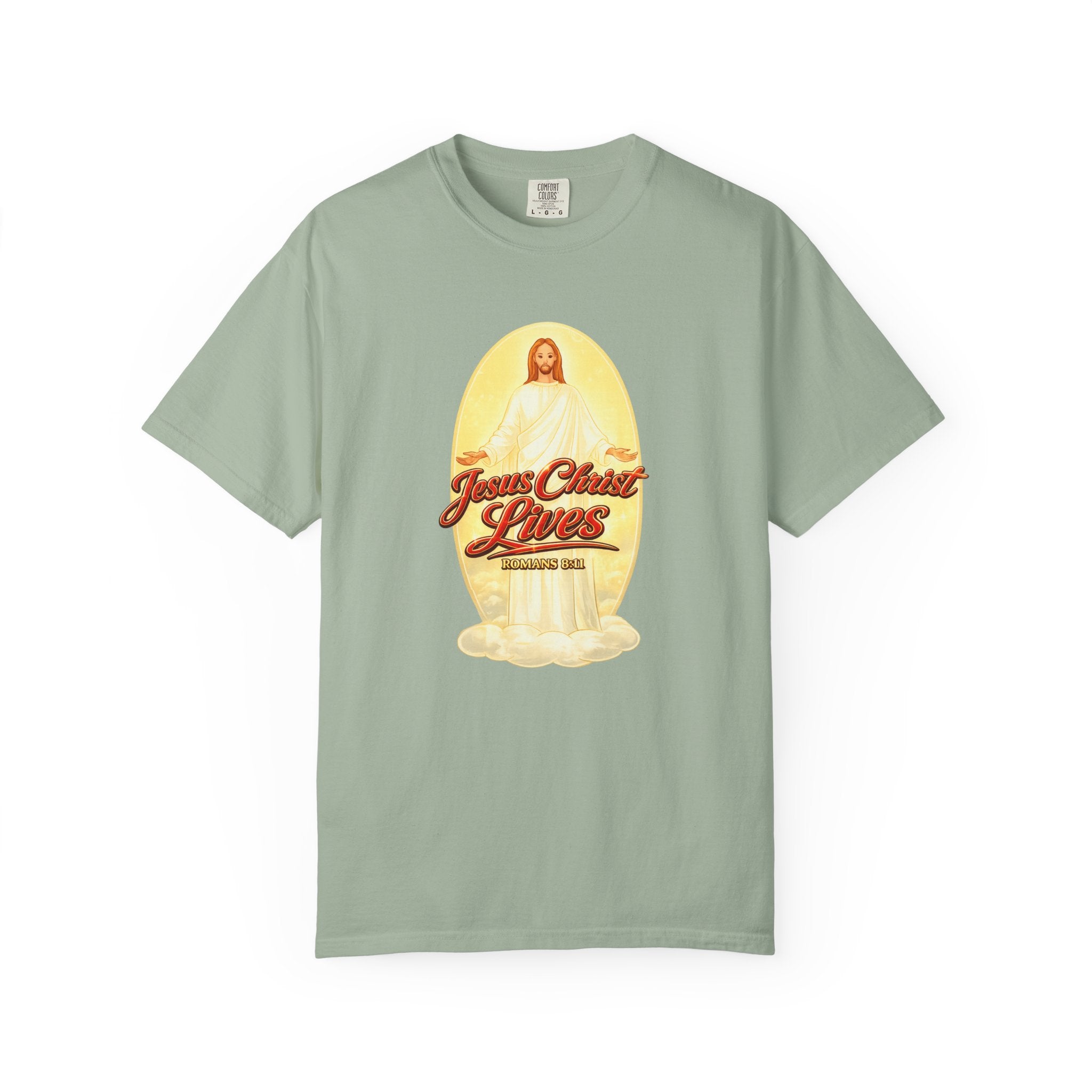 Jesus Christ Lives T-Shirt — Faith Graphic Tee with ‘Full Armor of God’ Back