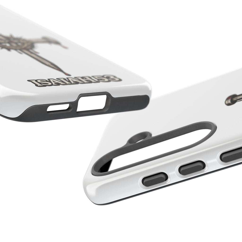 Isaiah 53 Cross Phone Case – Christian Faith Tough Phone Cover