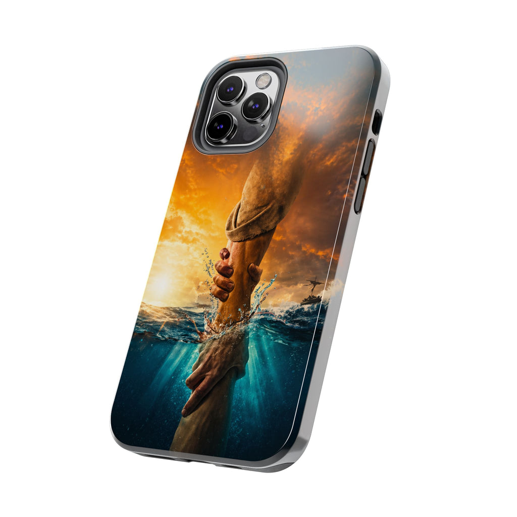 Phone Case — 'He Will Lift You' Inspirational Rescue Design