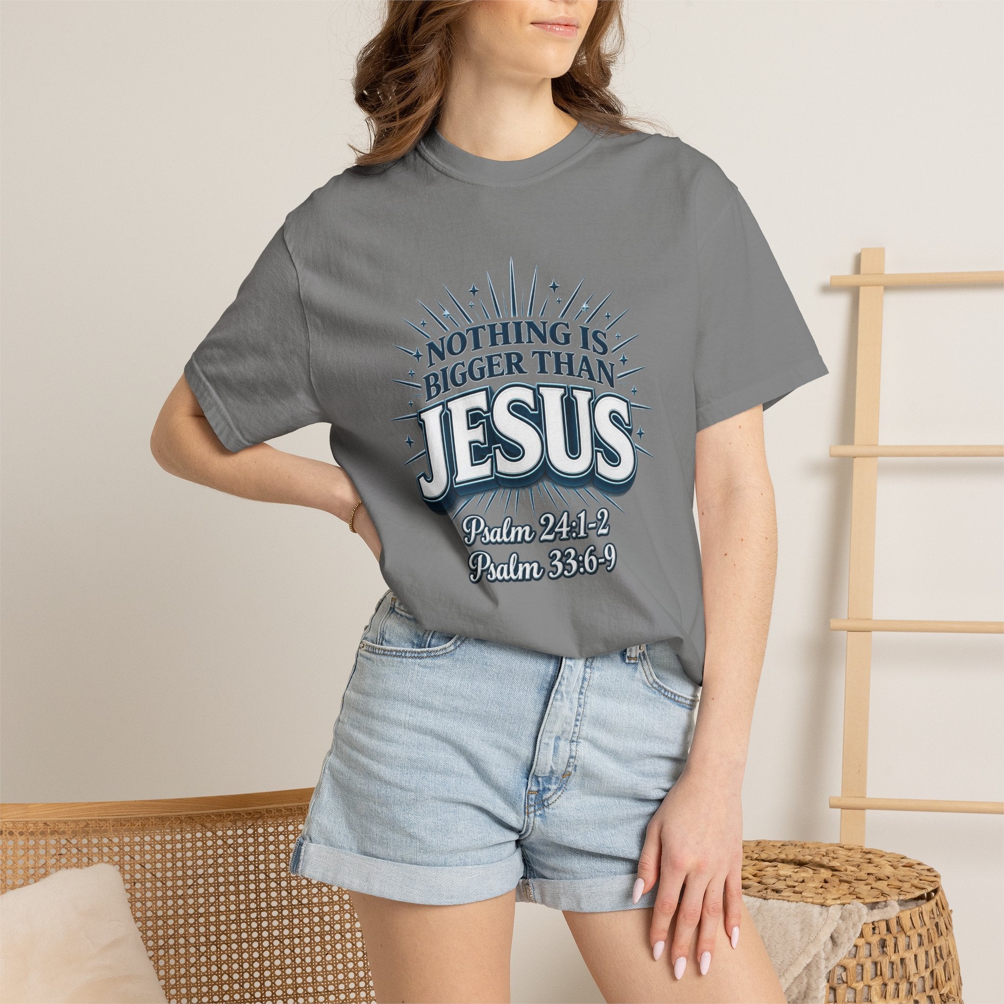 Nothing Is Bigger Than Jesus T-Shirt — "Full Armor of God" Christian Faith Tee