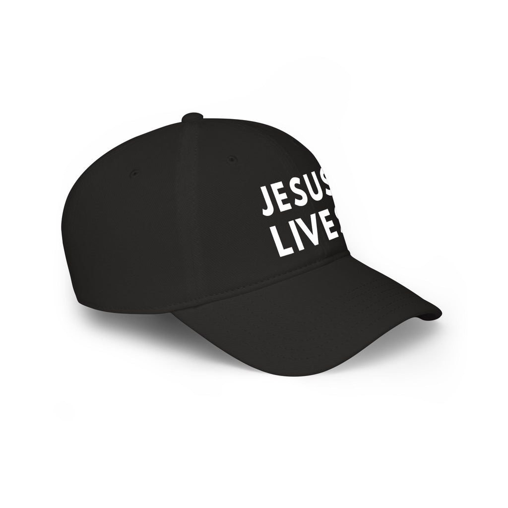 Jesus Lives Baseball Cap — Christian Faith Low Profile Hat