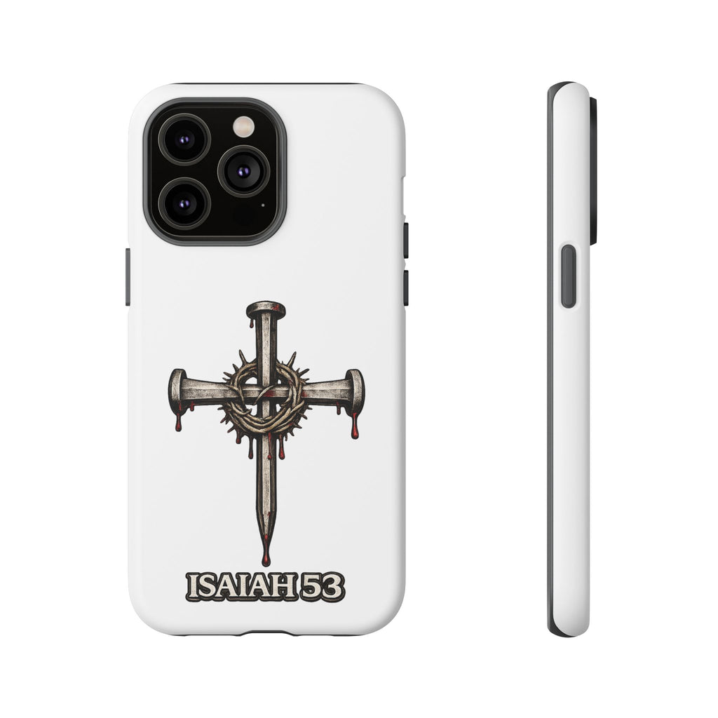 Isaiah 53 Cross Phone Case – Christian Faith Tough Phone Cover