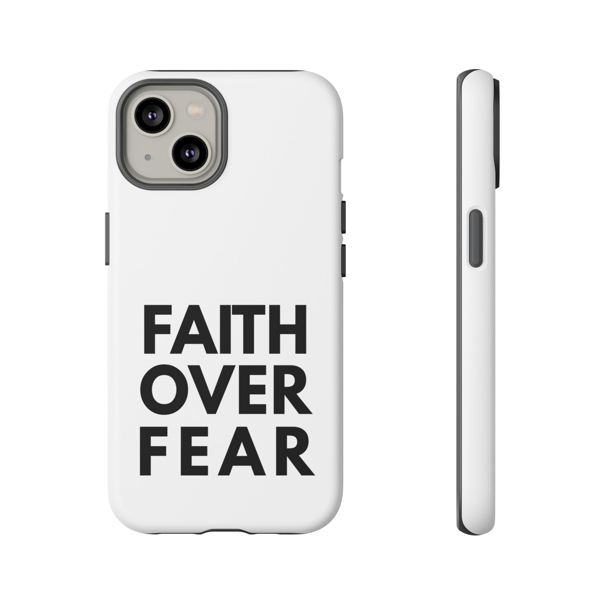 Faith Over Fear Phone Case — Inspirational Christian Protective Cover