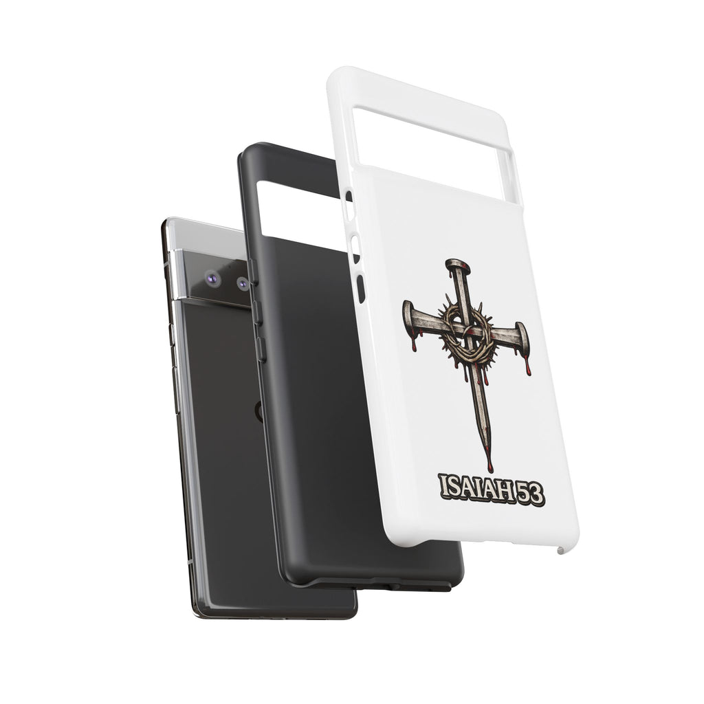 Isaiah 53 Cross Phone Case – Christian Faith Tough Phone Cover