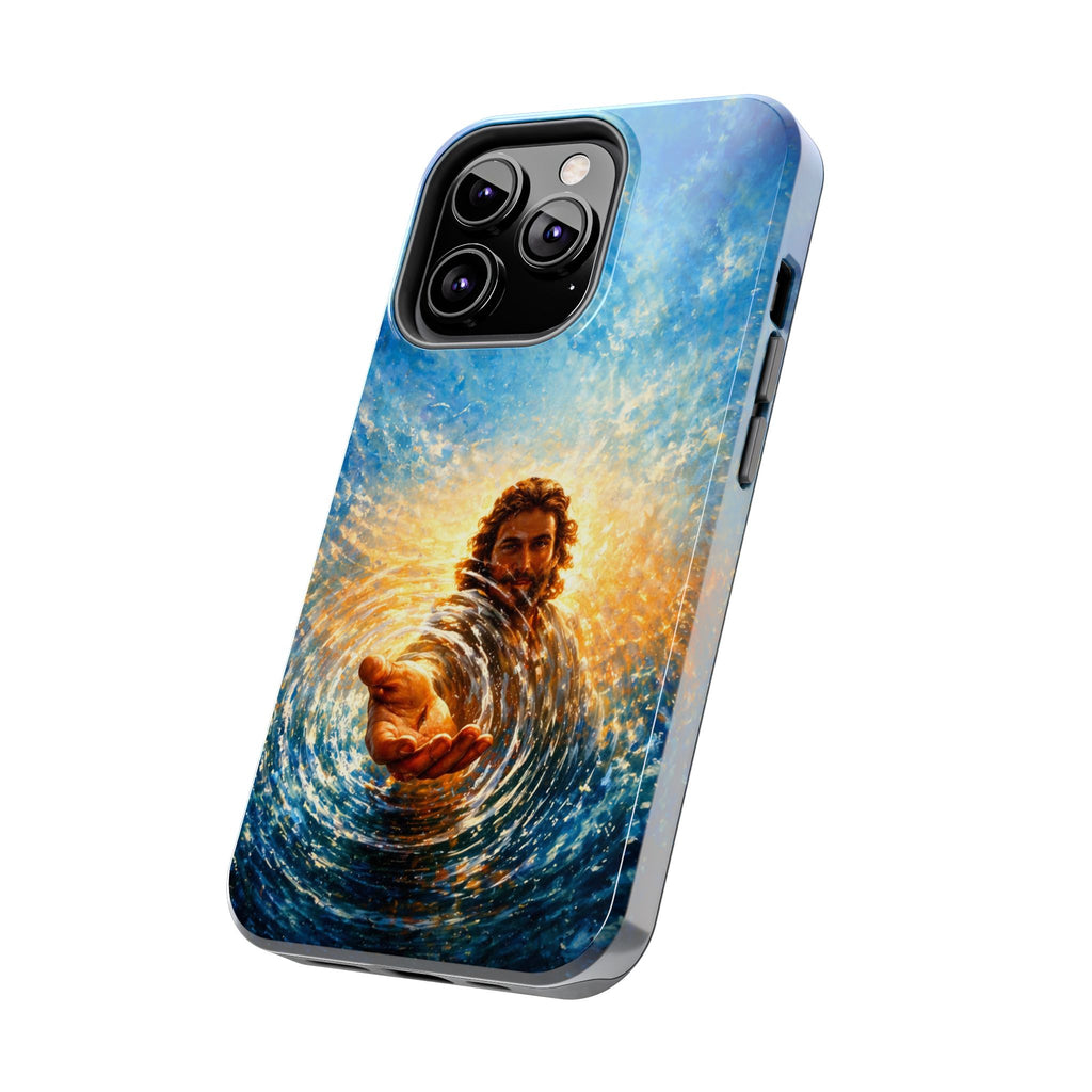 Phone Case — Inspirational Jesus Reach Design, Protective Tough Christian iPhone Cover