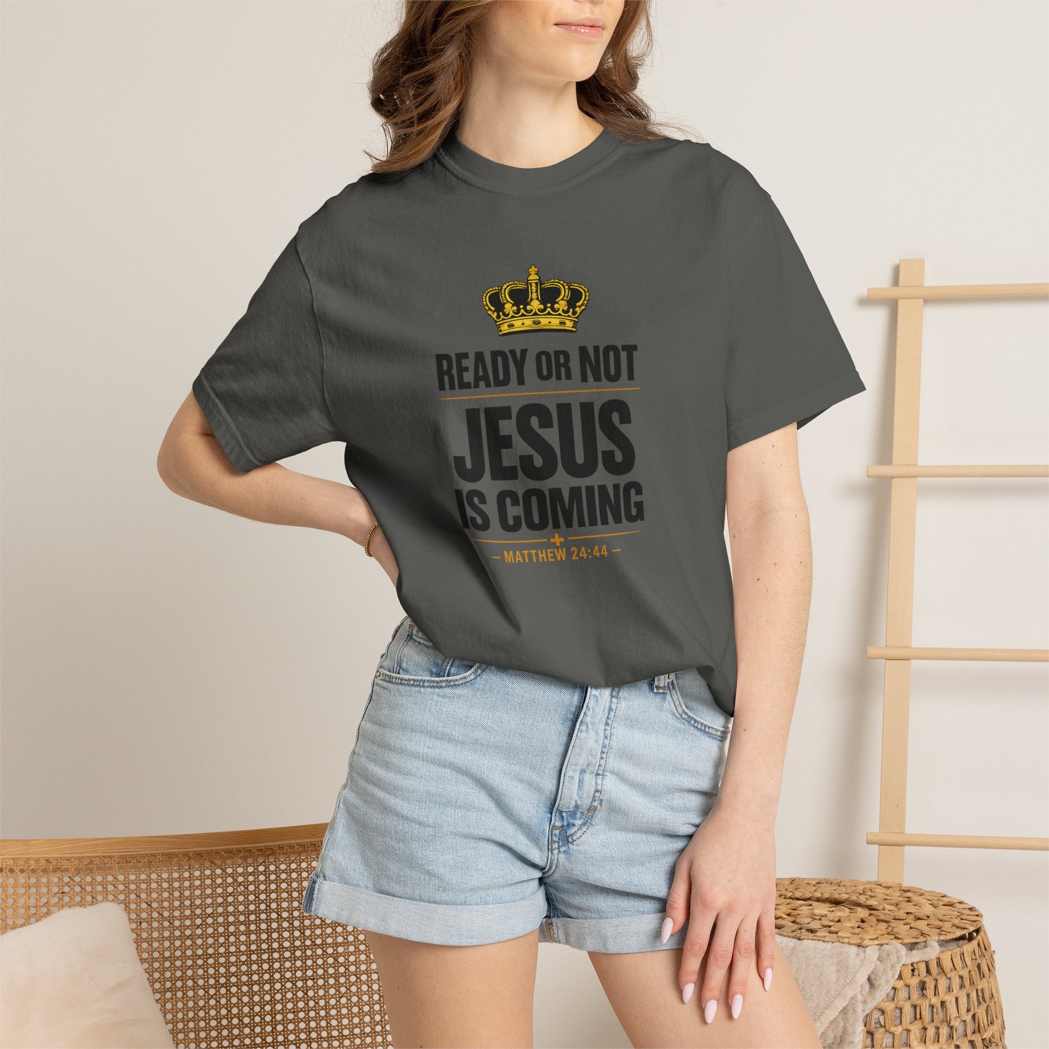 Jesus Is Coming T-Shirt — "Ready or Not" Christian Faith Tee