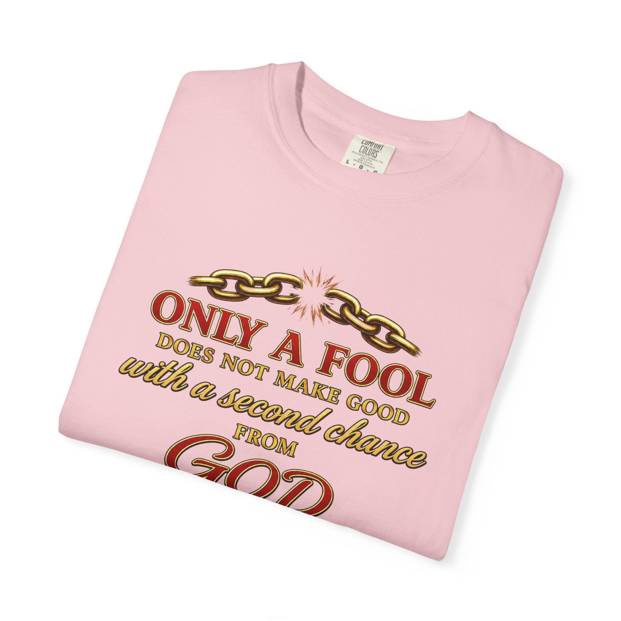 Christian T-Shirt — "Only a Fool... From God" Scripture Graphic Tee