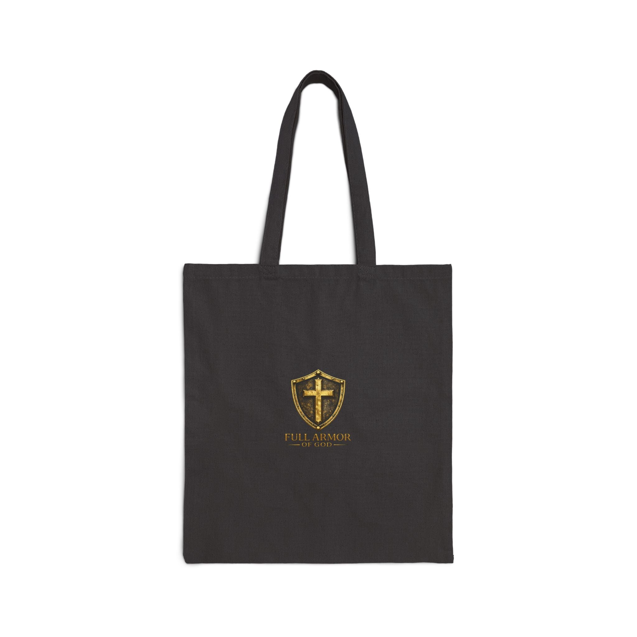 Faith Shield Tote — "Full Armor" Isaiah 53 Canvas Tote Bag