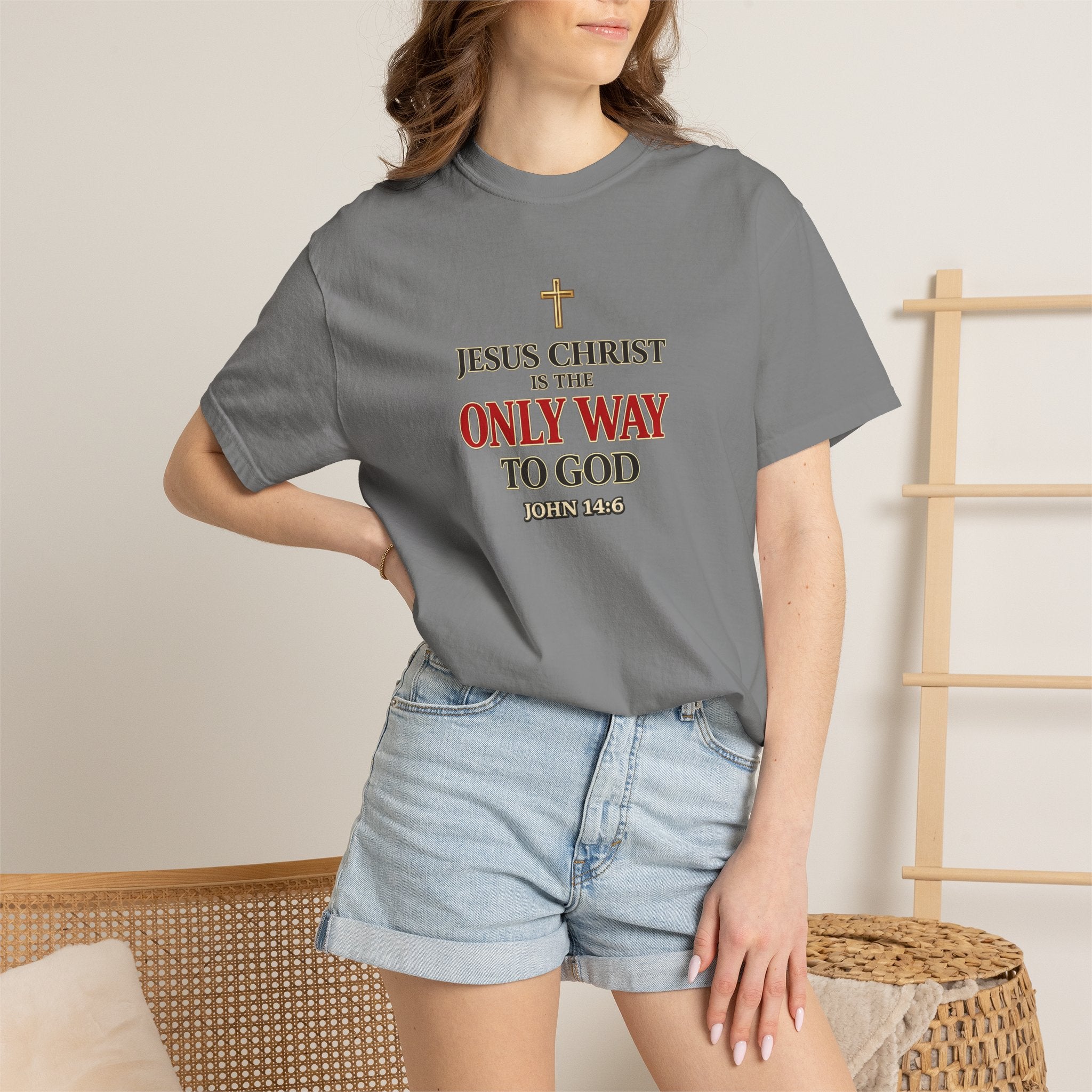 Christian Statement T-Shirt — "Jesus Christ is the Only Way to God" Faith Tee