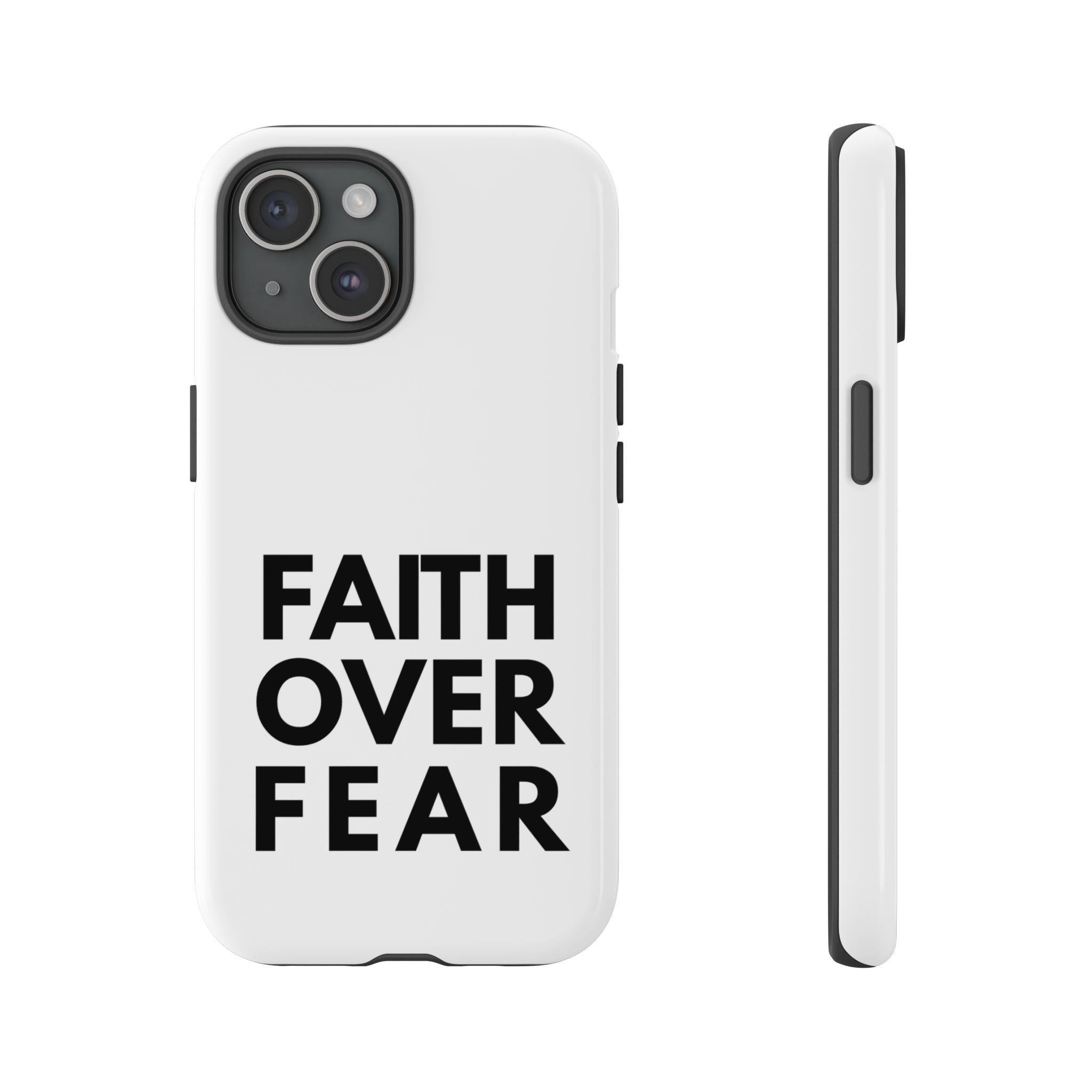 Faith Over Fear Phone Case — Inspirational Christian Protective Cover