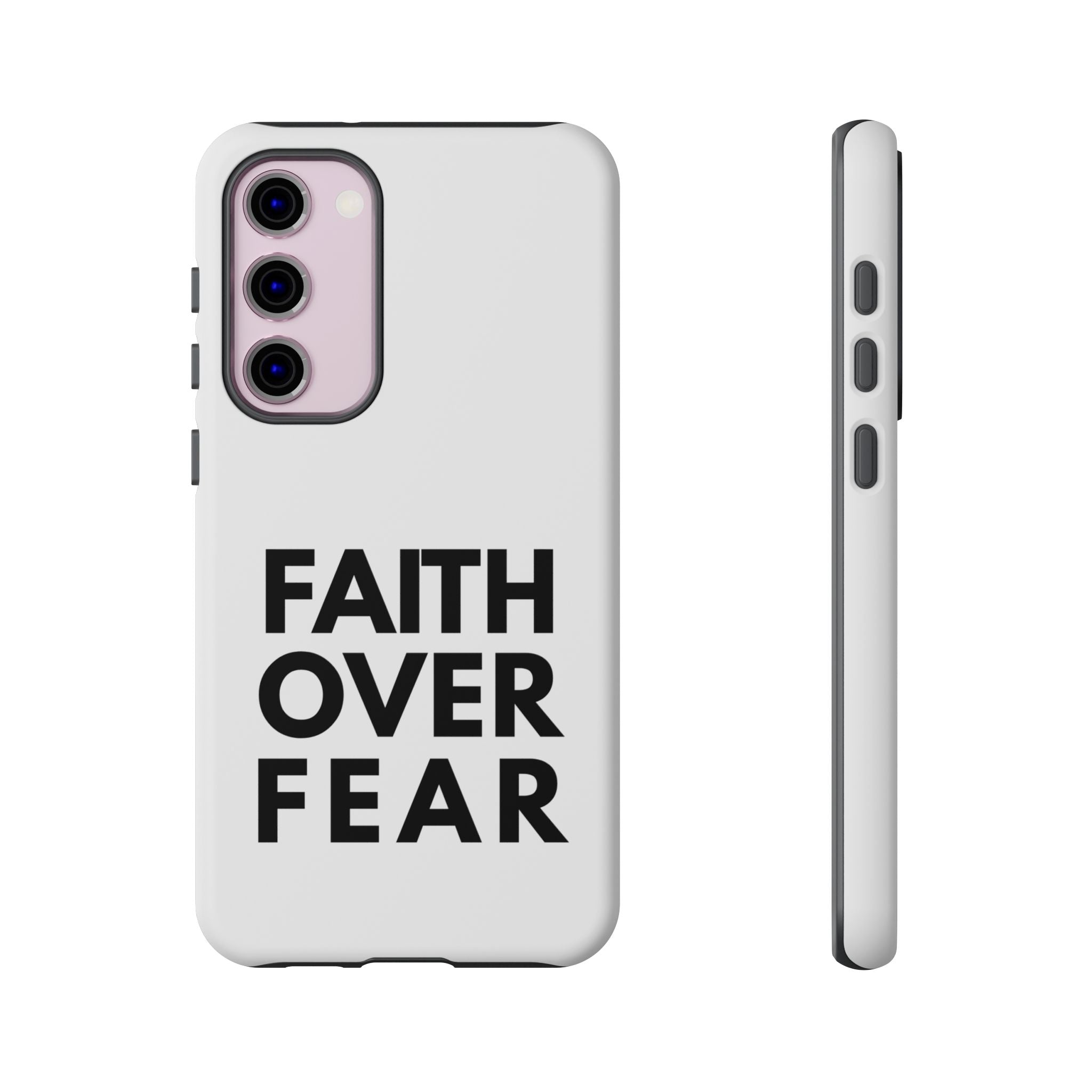 Faith Over Fear Phone Case — Inspirational Christian Protective Cover