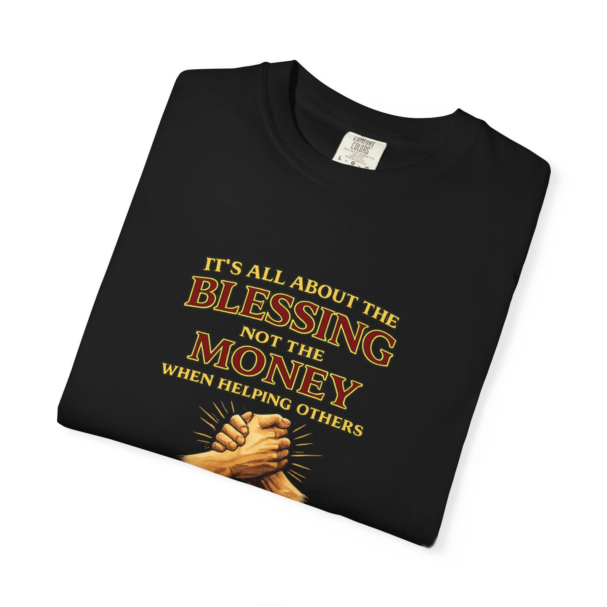 Blessing Not Money T-Shirt — Matthew 6:19 Christian Prayer Tee