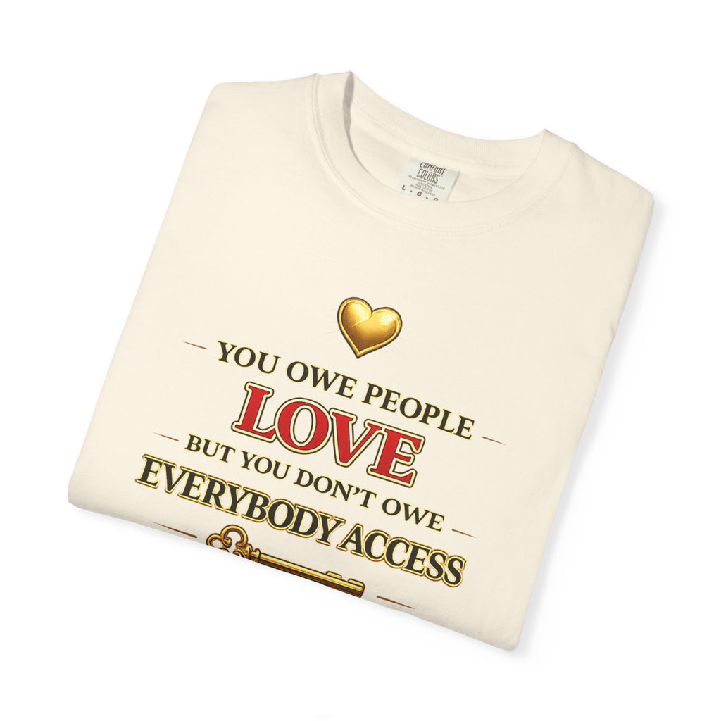 Romans 13:8 "You Owe People Love" T-Shirt — Christian Faith Graphic Tee