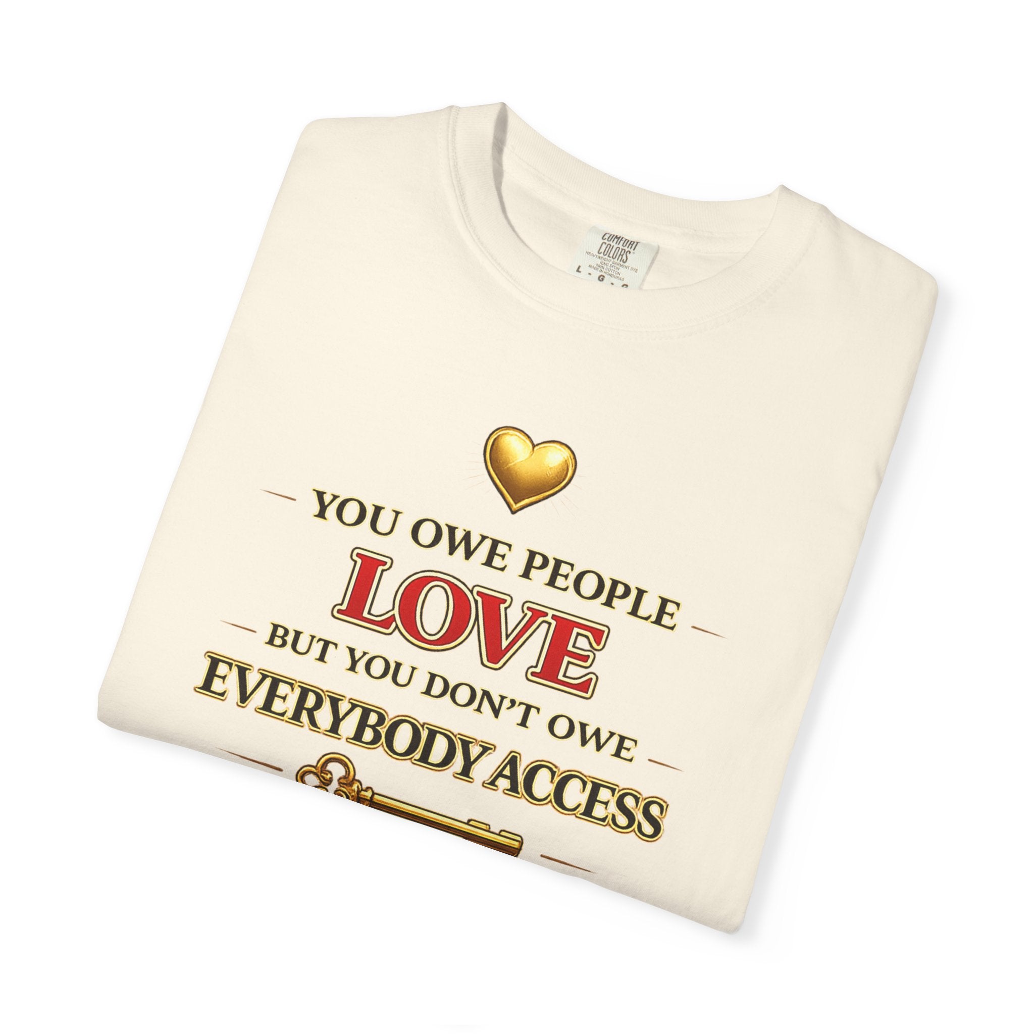 Romans 13:8 "You Owe People Love" T-Shirt — Christian Faith Graphic Tee