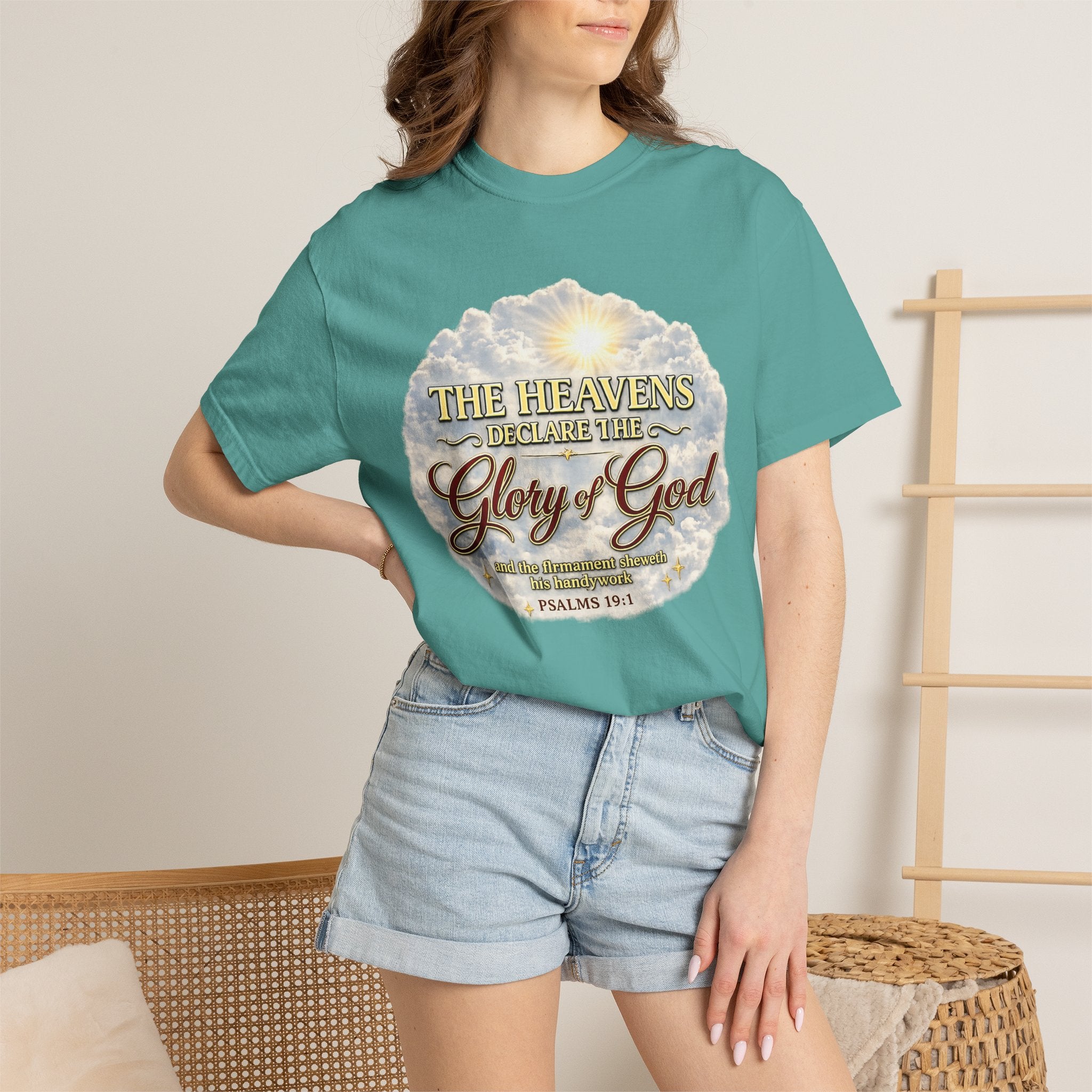 Glory of God T-Shirt — Psalm 19:1 Inspirational Christian Tee