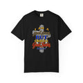 Christian Graphic T-Shirt — "I Am A Great Sinner But Christ Is A Great Savior" (Full Armor of God)