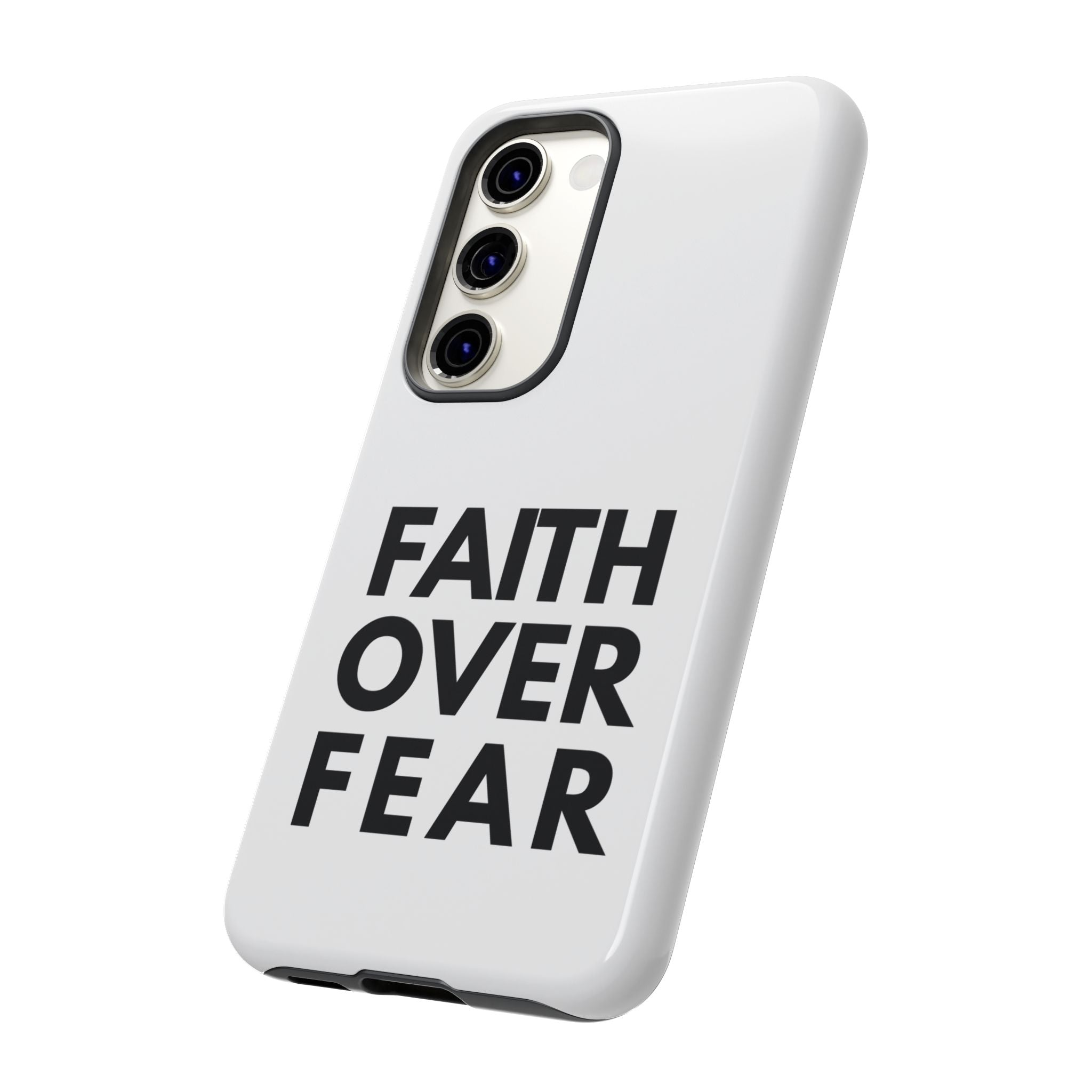 Faith Over Fear Phone Case — Inspirational Christian Protective Cover