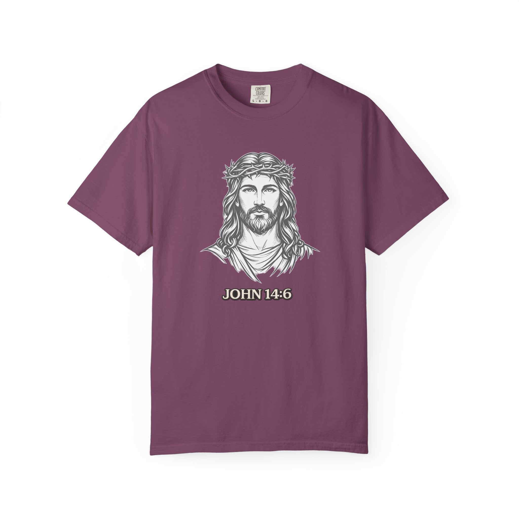 Jesus Portrait T-Shirt — John 14:6 Faith Tee