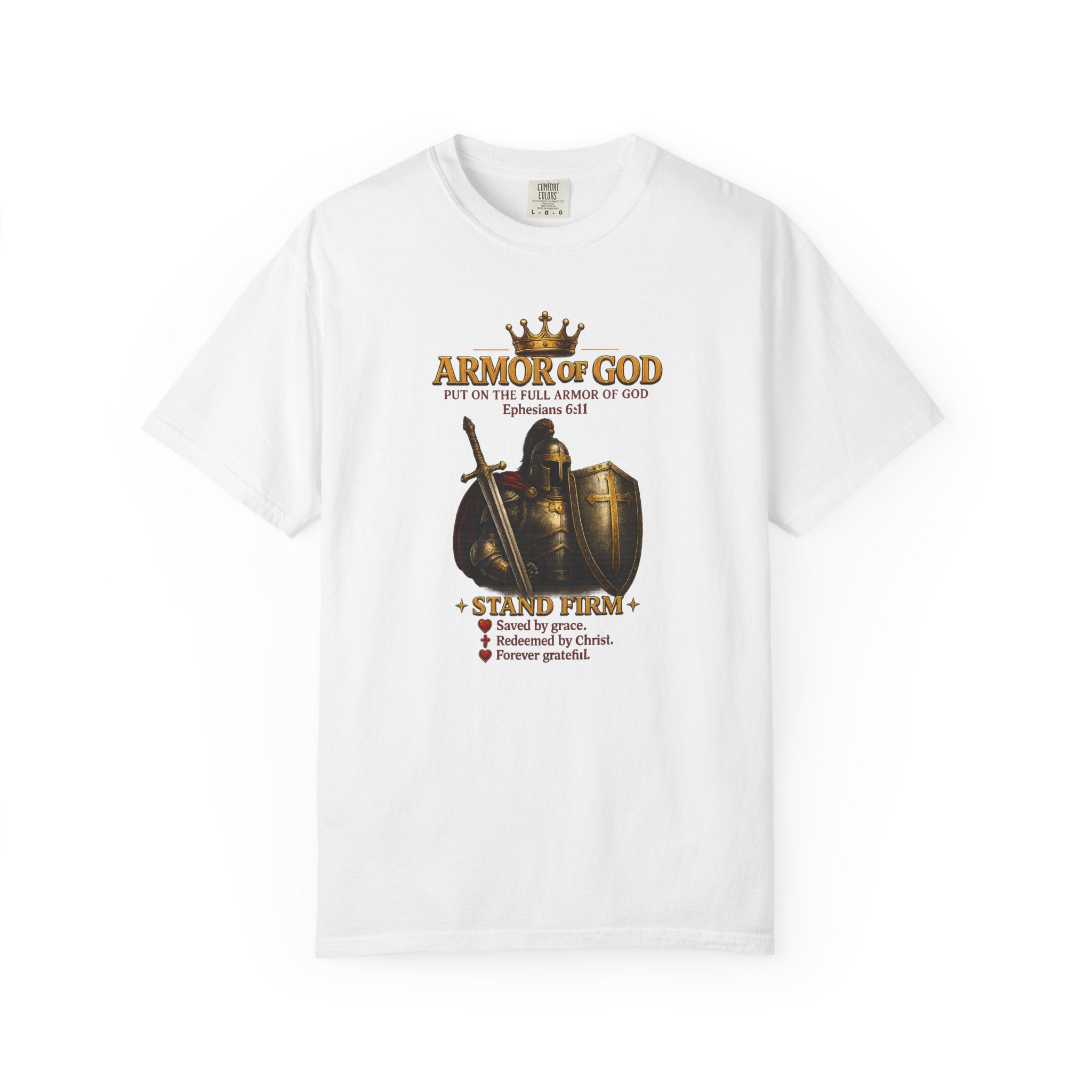 Armor of God T-Shirt — Christian Faith Warrior Faith-Based Tee