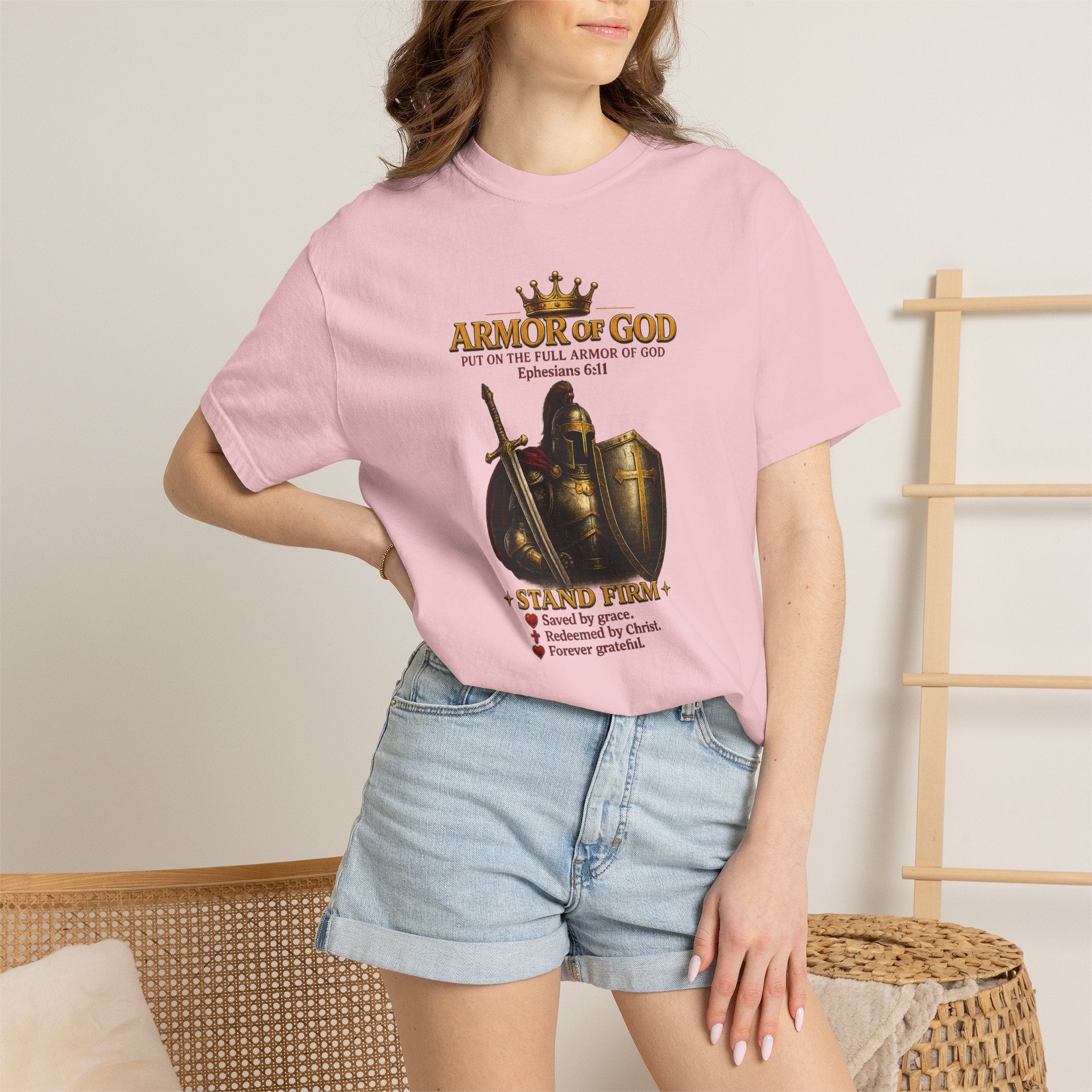 Armor of God T-Shirt — Christian Faith Warrior Faith-Based Tee