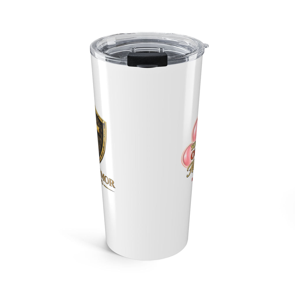 20oz Floral Shield Tumbler — Funny Mom Quote Insulated Travel Cup