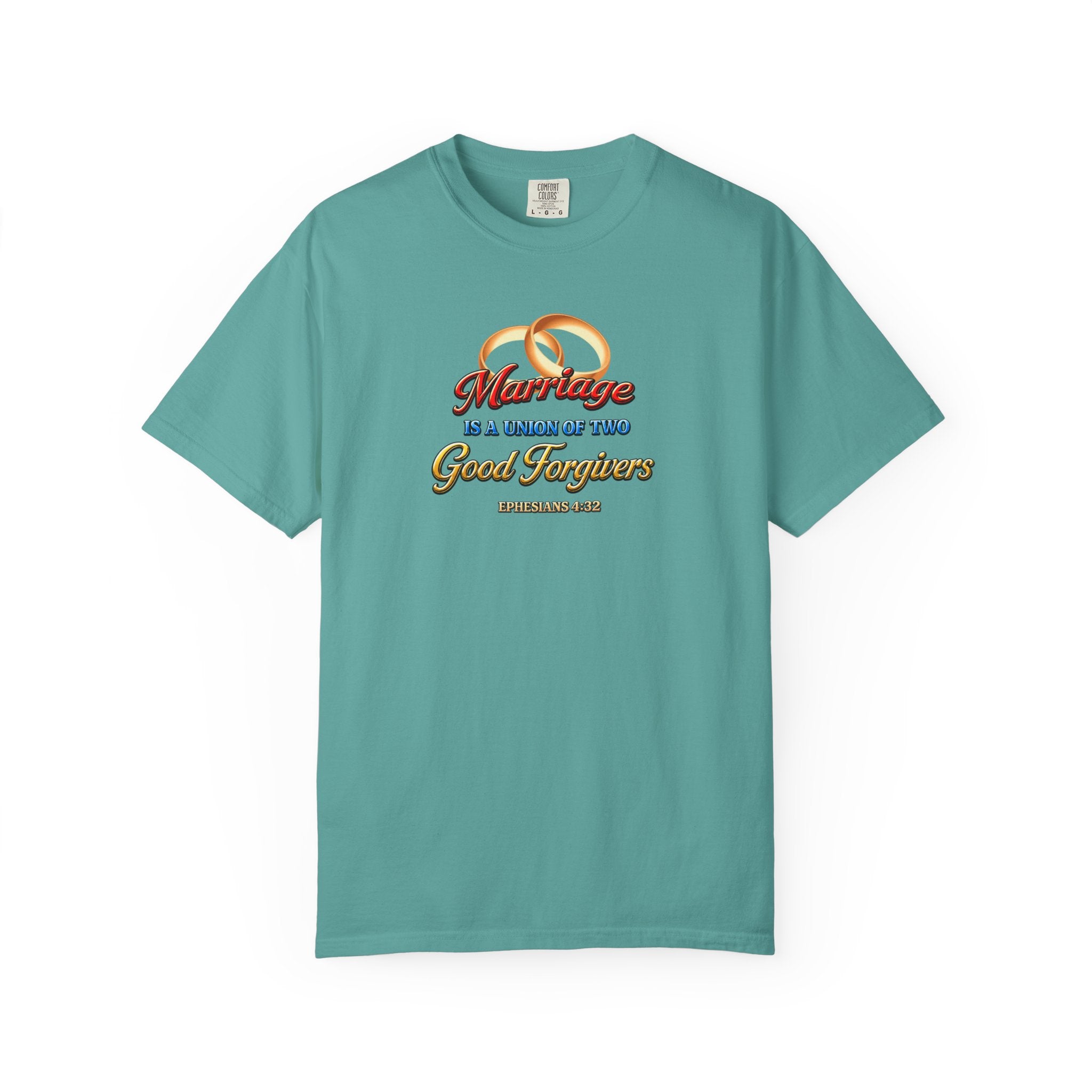 Marriage Is a Work of Two Good Forgivers Wedding Rings T-Shirt