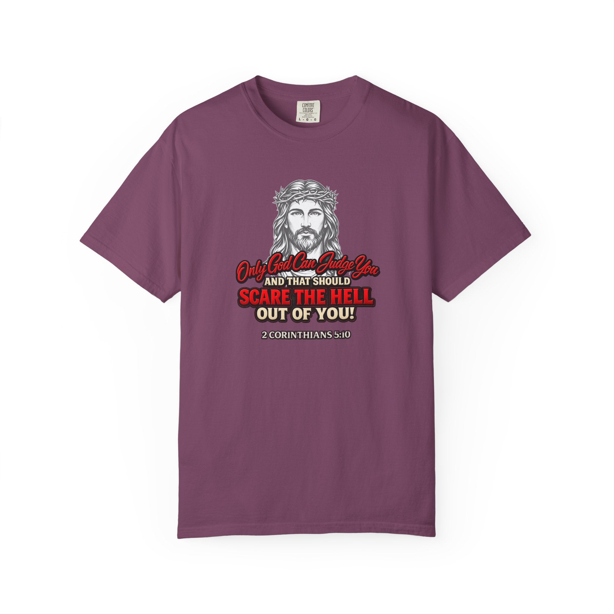 Religious Graphic T-Shirt — "Only God Can Judge You" (Full Armor of God)