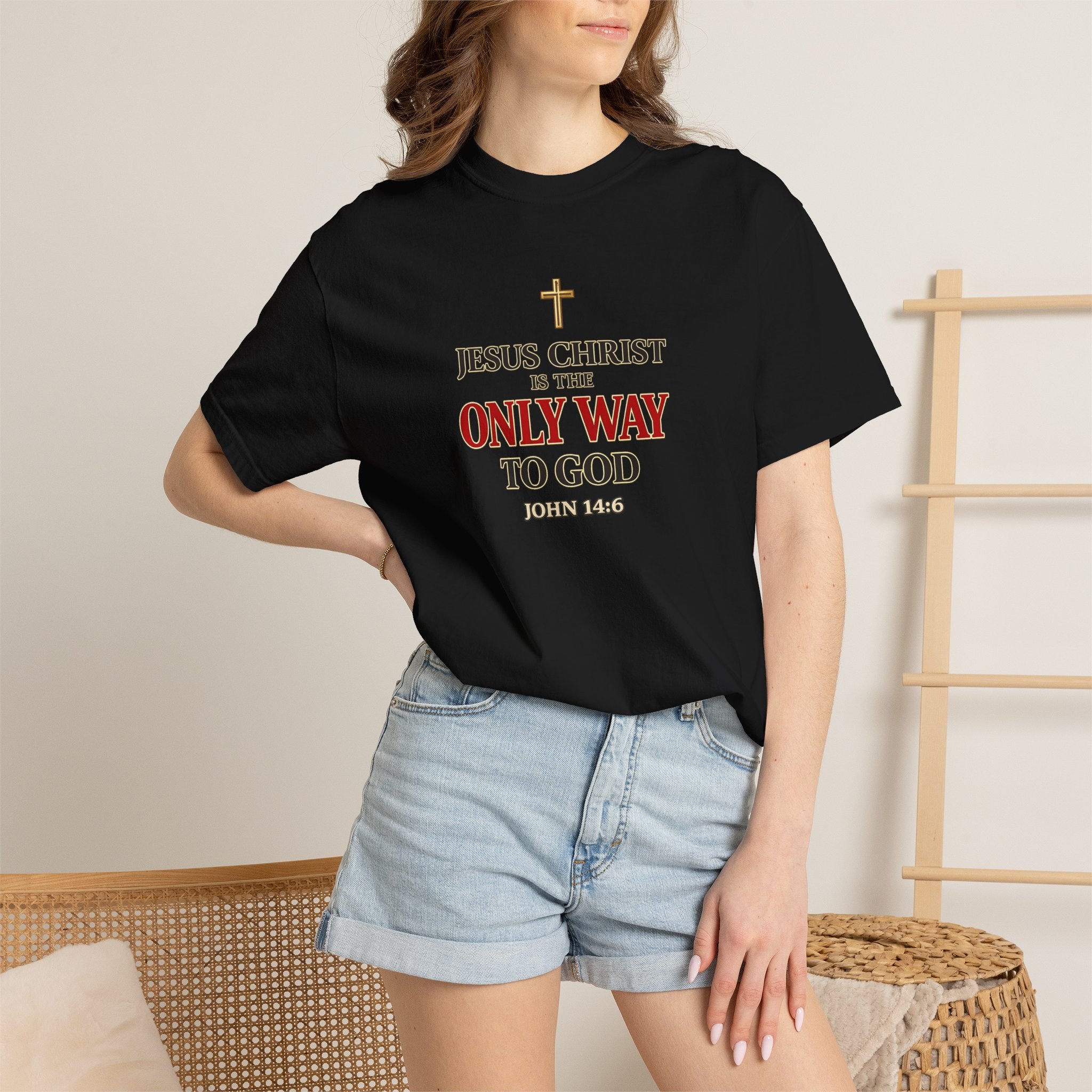 Christian Statement T-Shirt — "Jesus Christ is the Only Way to God" Faith Tee