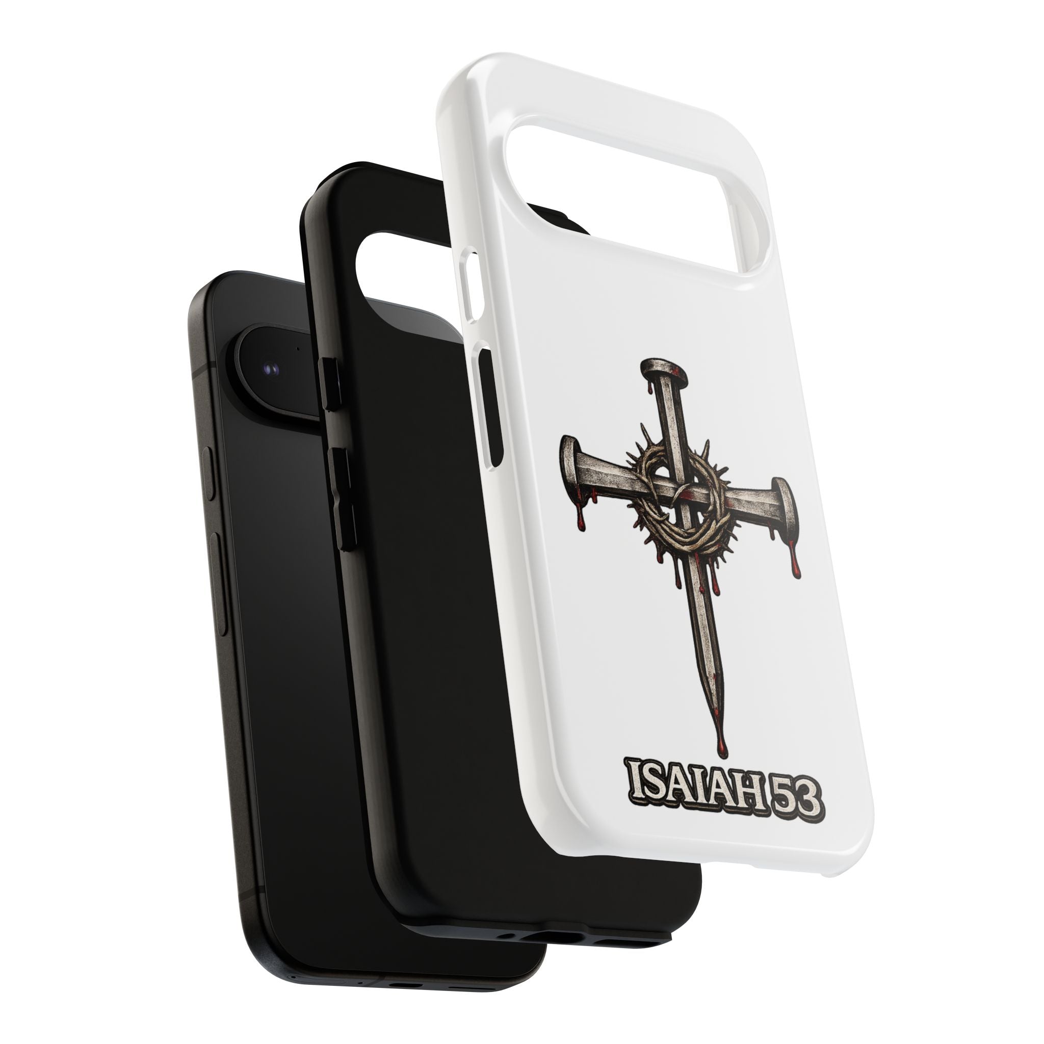 Isaiah 53 Cross Phone Case – Christian Faith Tough Phone Cover